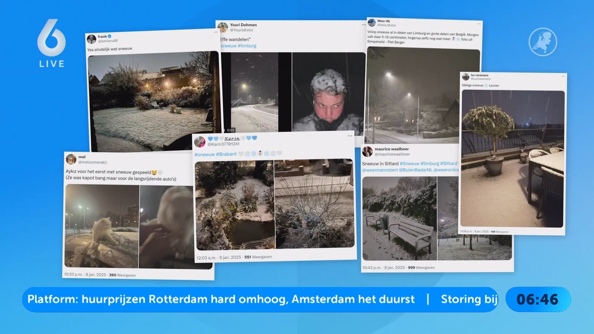 Sneeuw kleurt zuiden van Nederland wit, maar: 'Blijf alert en werk thuis als dat kan'
