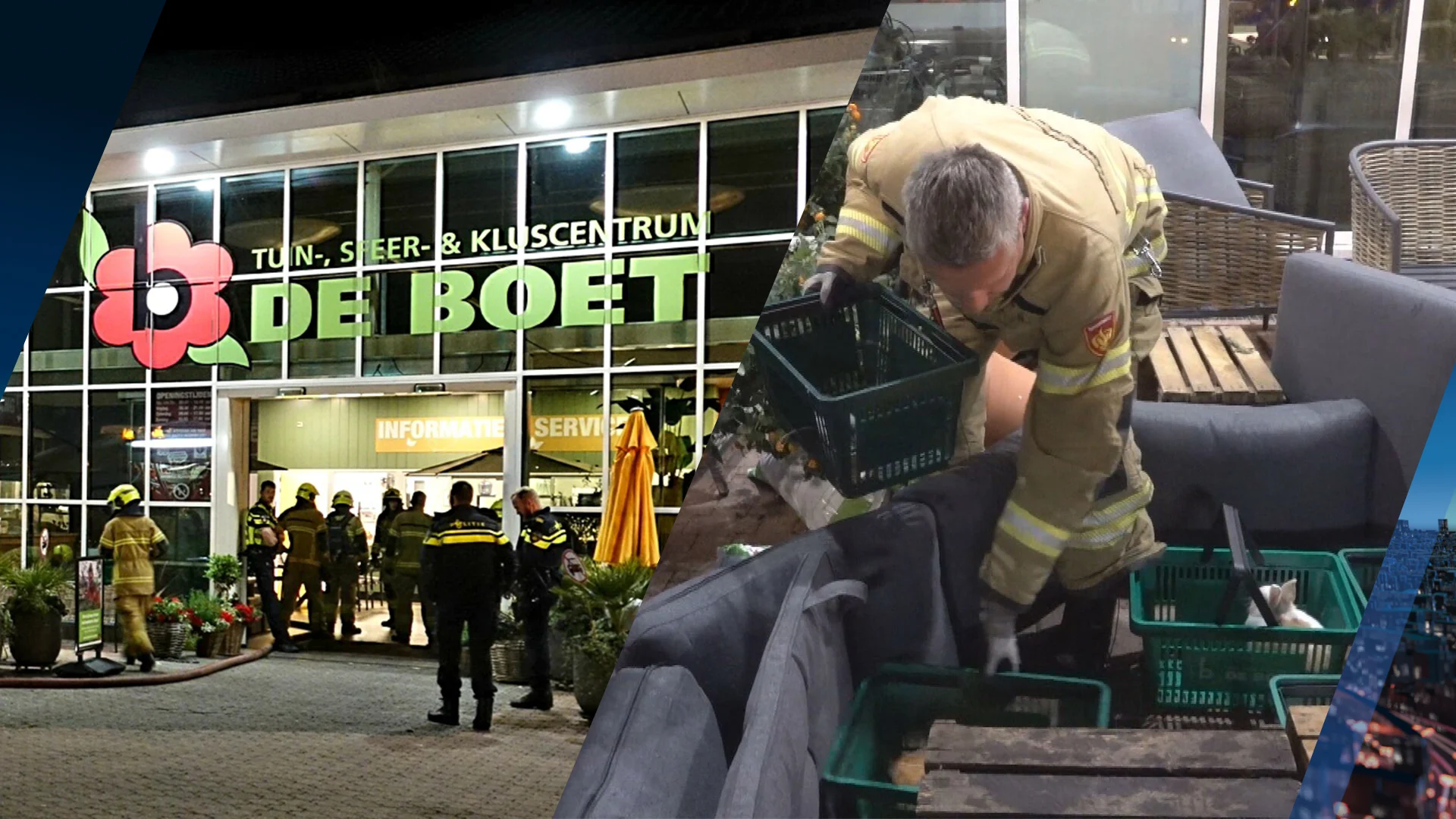 Tientallen konijnen en muizen gered bij brand in tuincentrum Hoogwoud