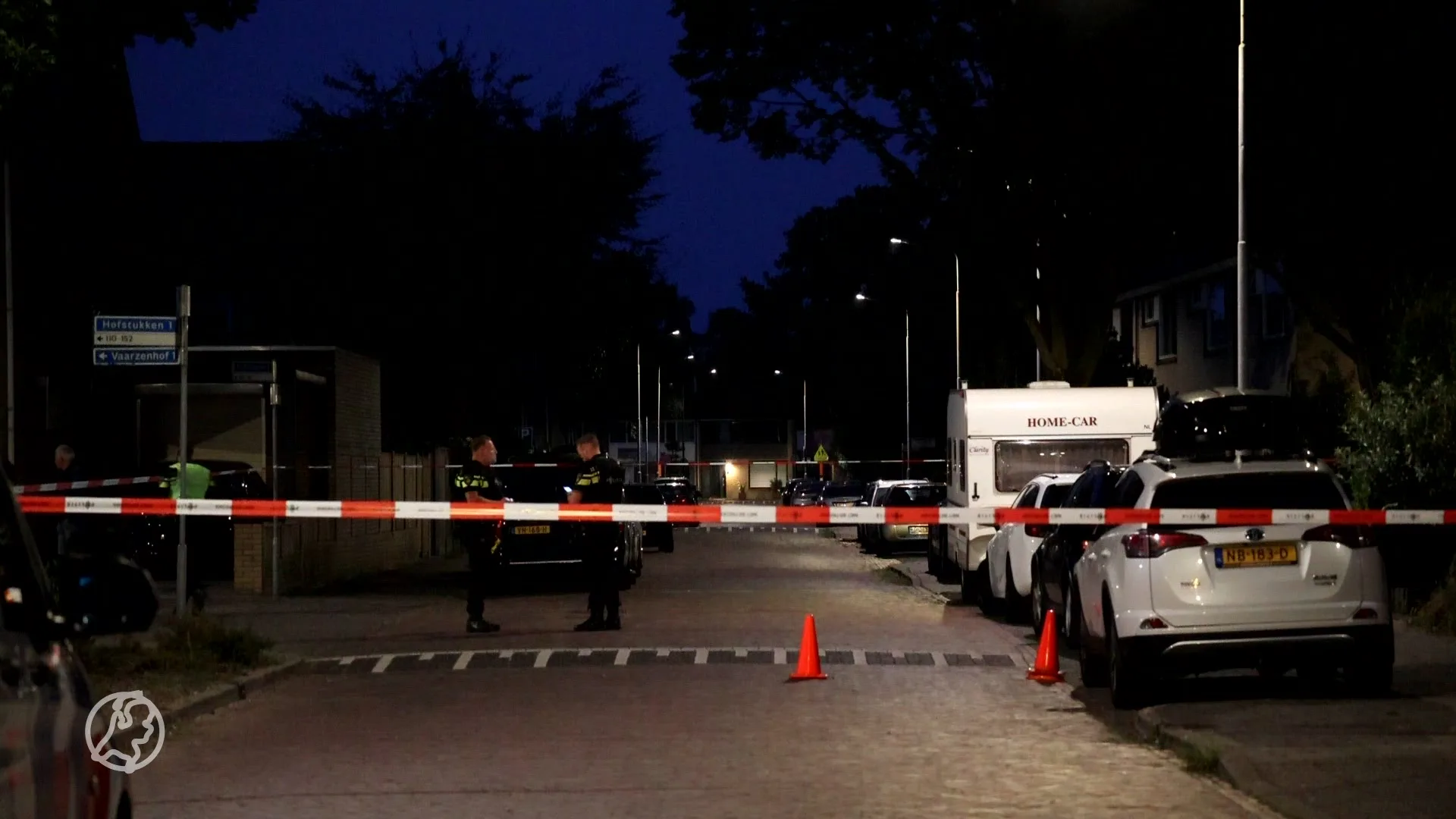 Maatregelen rond woning Uden na beschieting en explosie