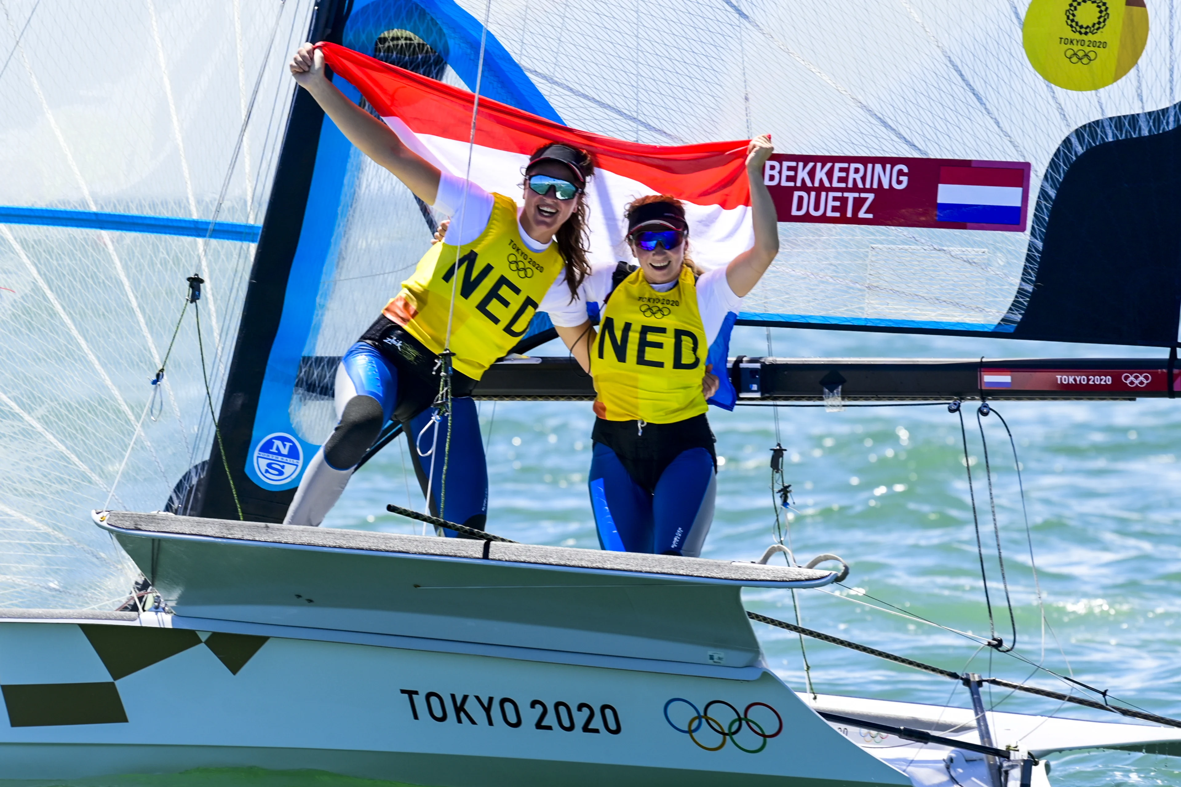 Zeilsters Duetz en Bekkering pakken brons na teleurstellende medalrace