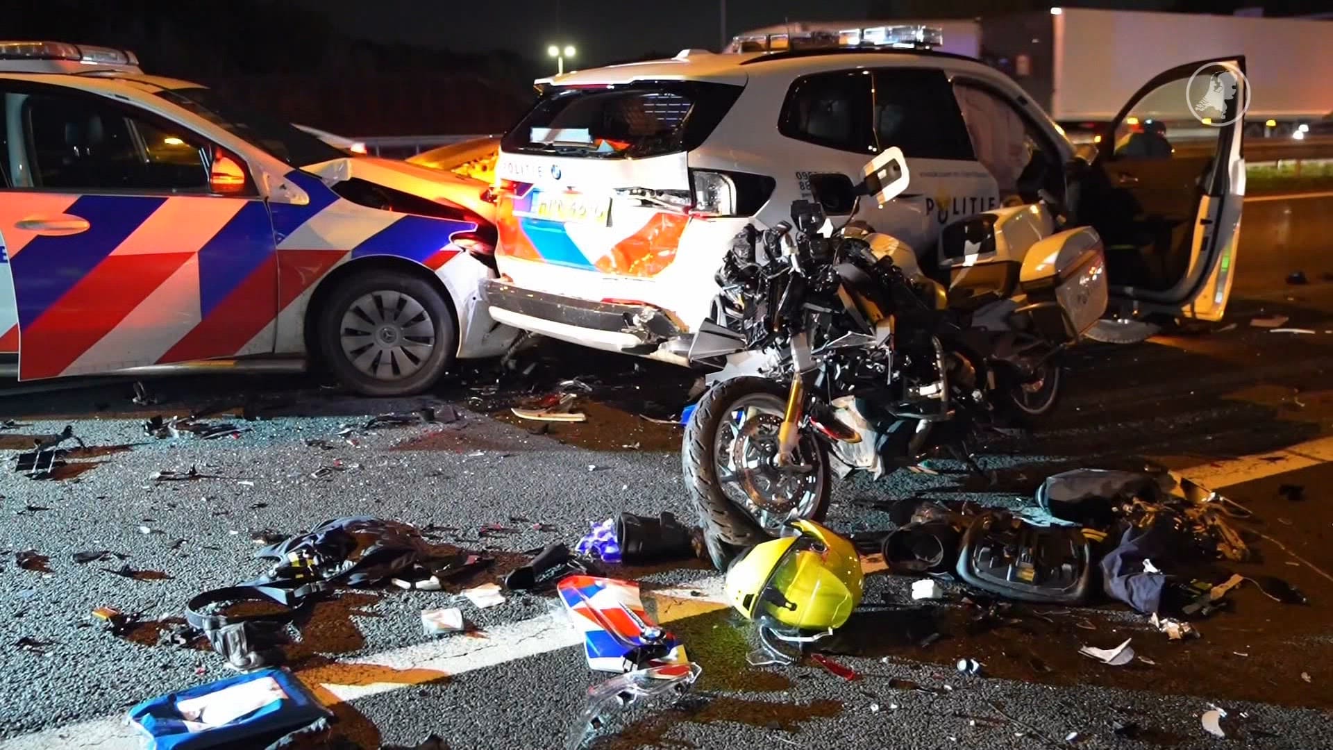 Zwaargewonde agent mogelijk vrijdag naar huis na heftig ongeluk op A2