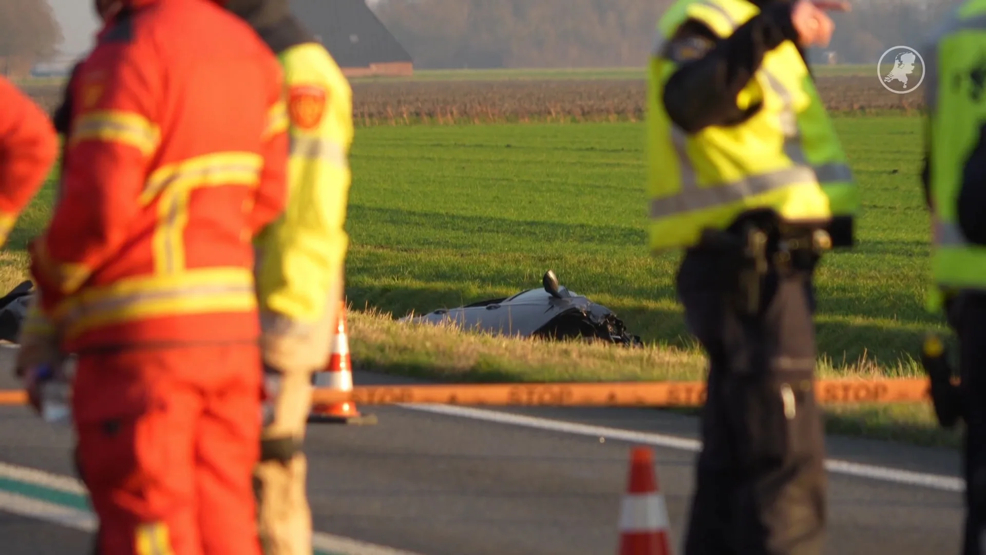 Man (59) overlijdt bij ernstig ongeluk op N46 bij Huizinge