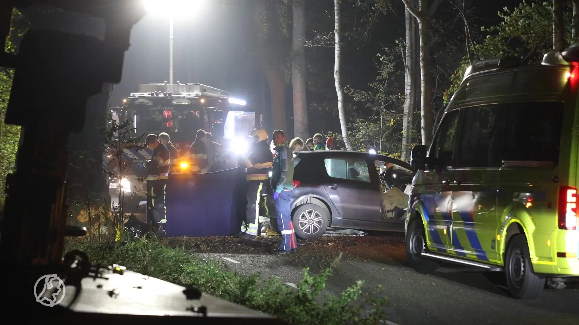 Man (26) overleden na botsing tegen boom in Sint Nicolaasga
