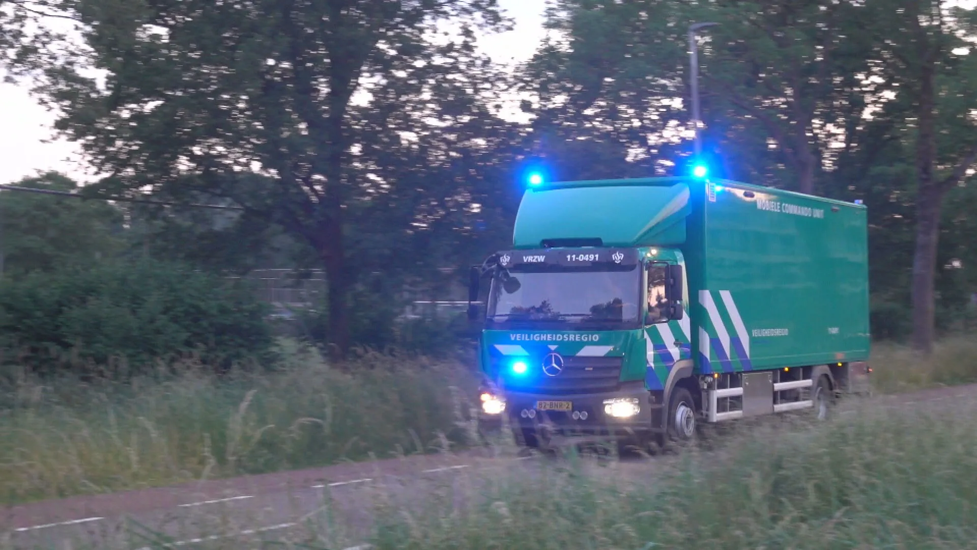 Grote natuurbrand in Purmerbos in Purmerend