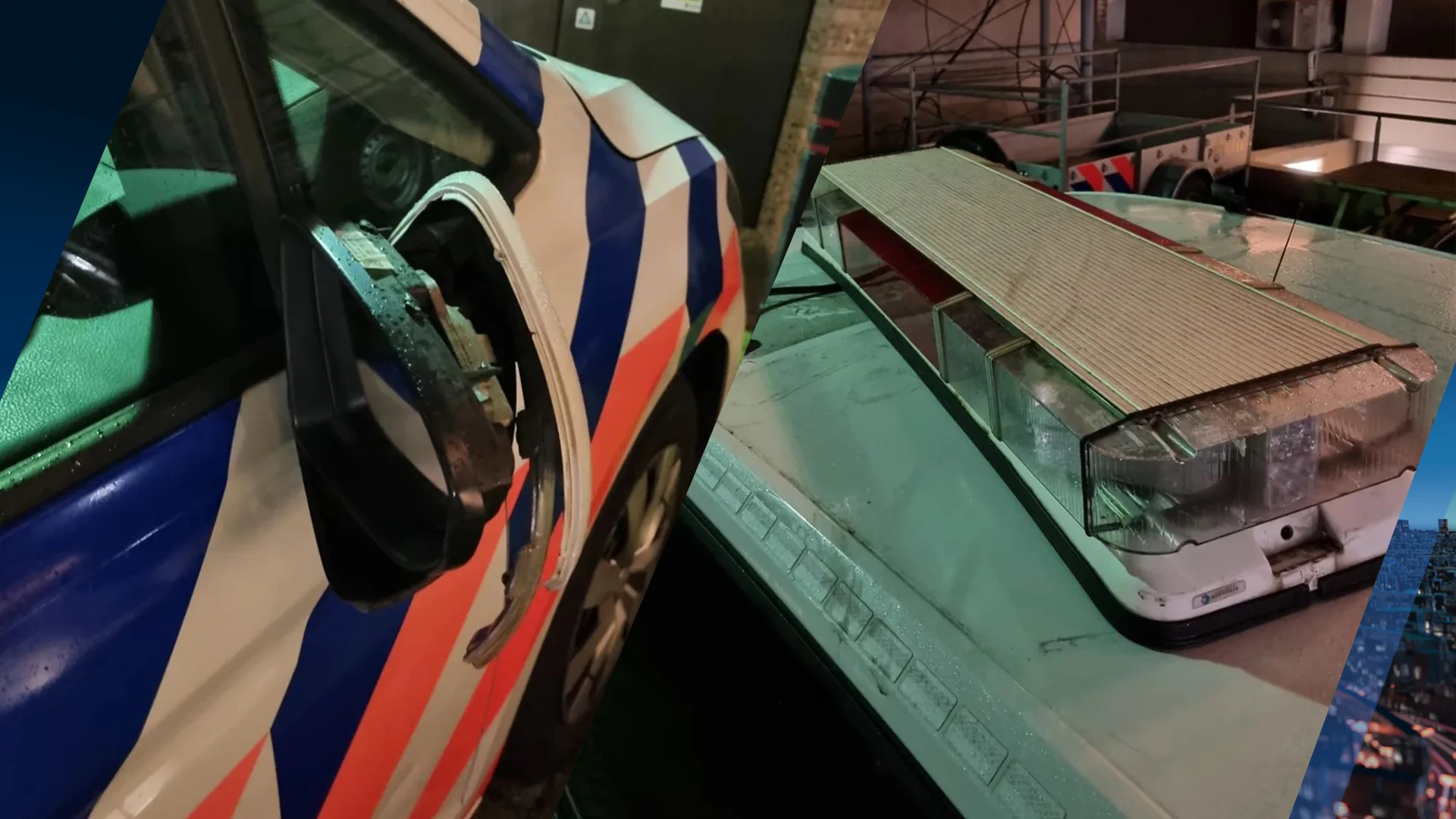 Vandalen slopen politieauto in Deurne: 'Grimmige sfeer'