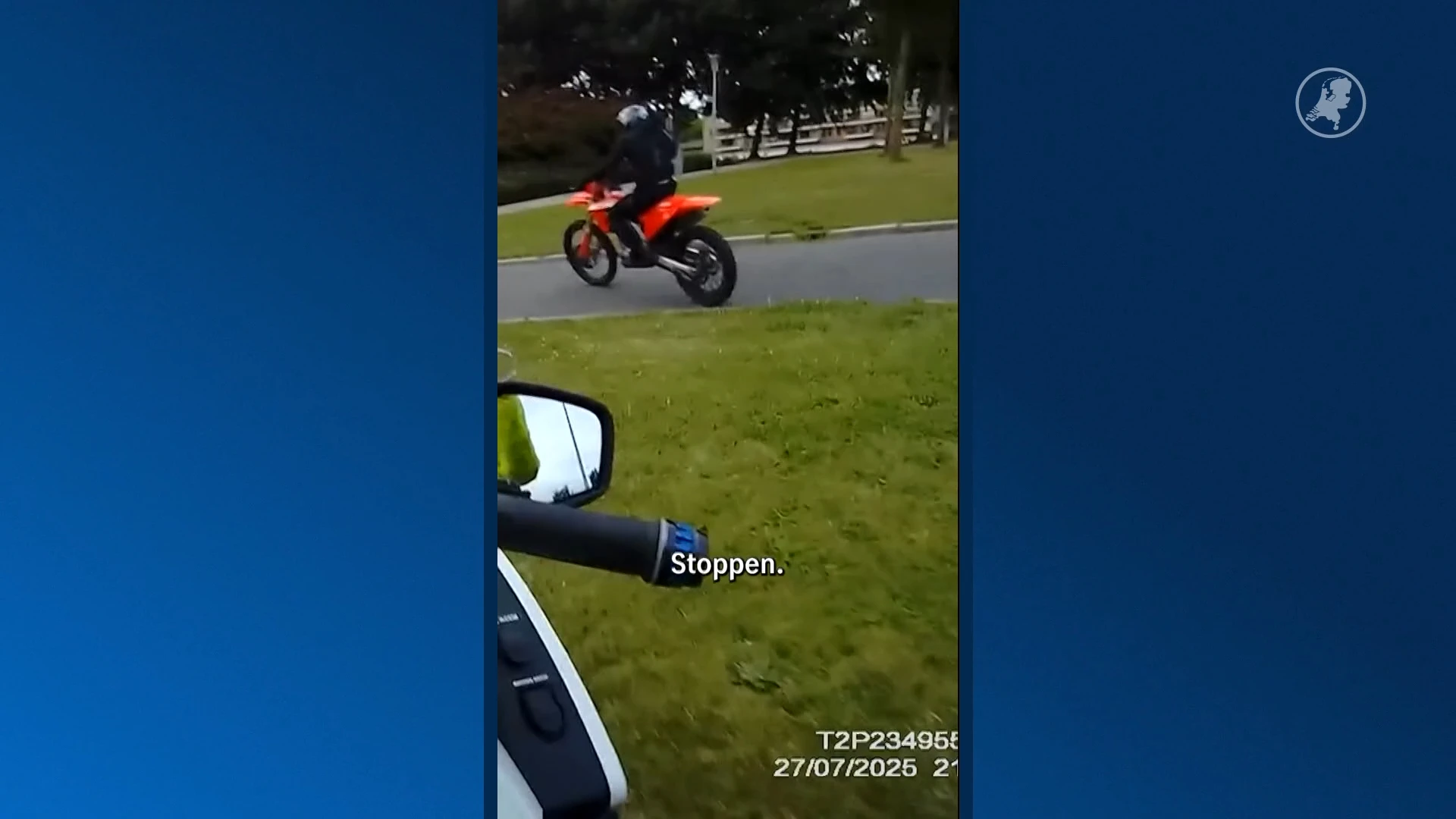 Politie deelt beelden van spectaculaire achtervolging in Bleiswijk