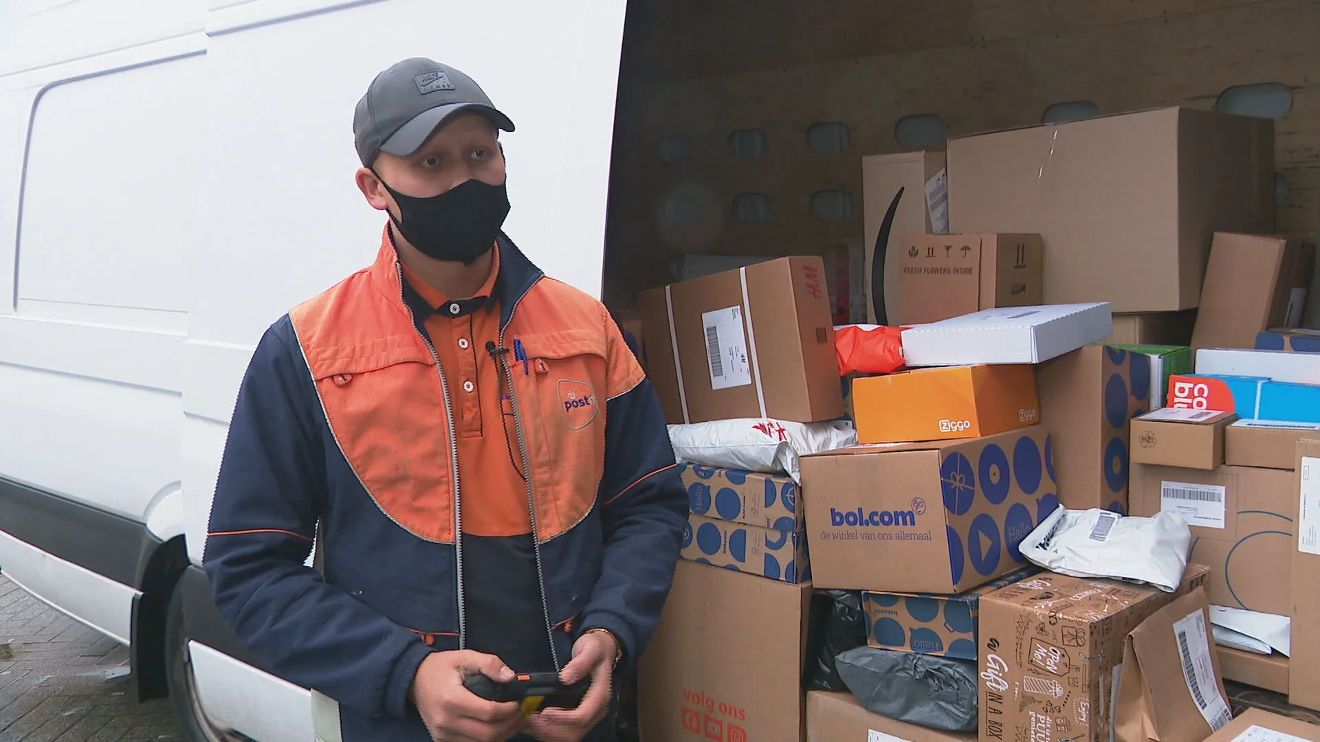 Pakketbezorgers kunnen vele bestellingen bijna niet meer aan