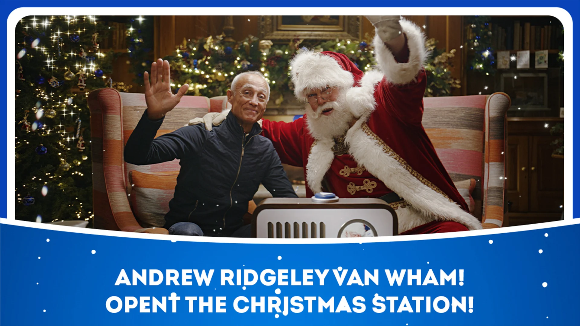 Andrew Ridgeley van Wham! opent The Christmas Station!
