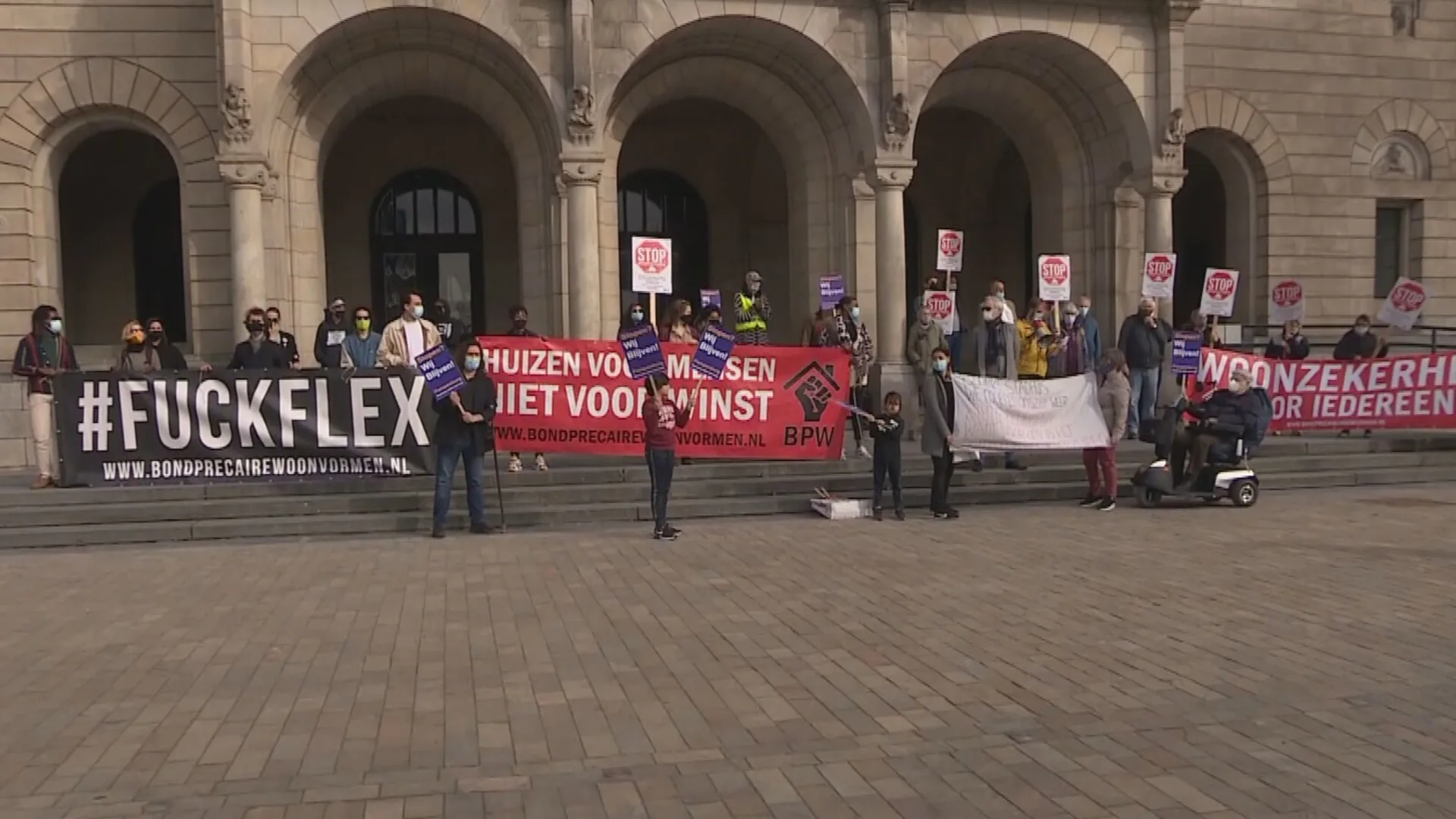 Deze huurders zijn volgende week dakloos en voeren daarom actie: 'Ik kan geen kant op'