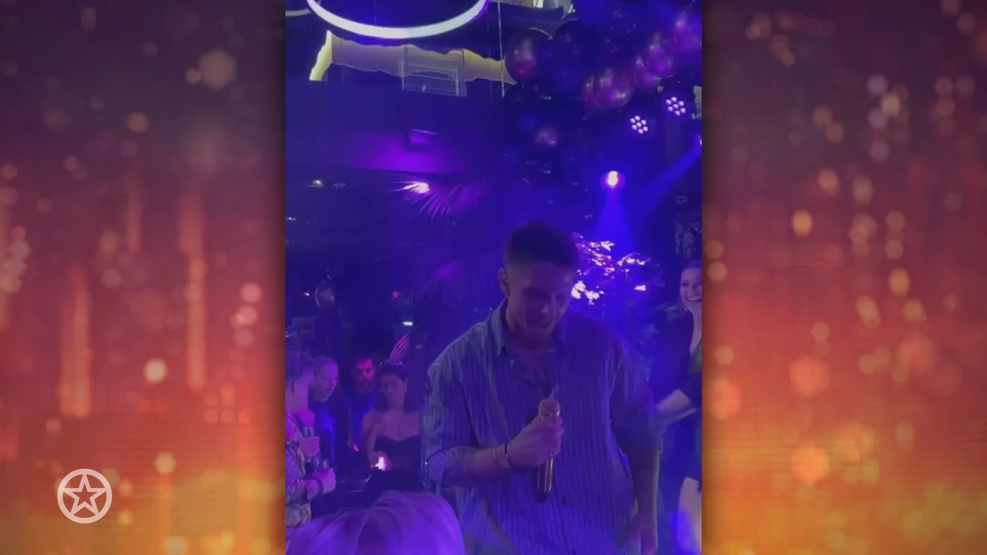 André Hazes krijgt vuurwerk in zijn gezicht