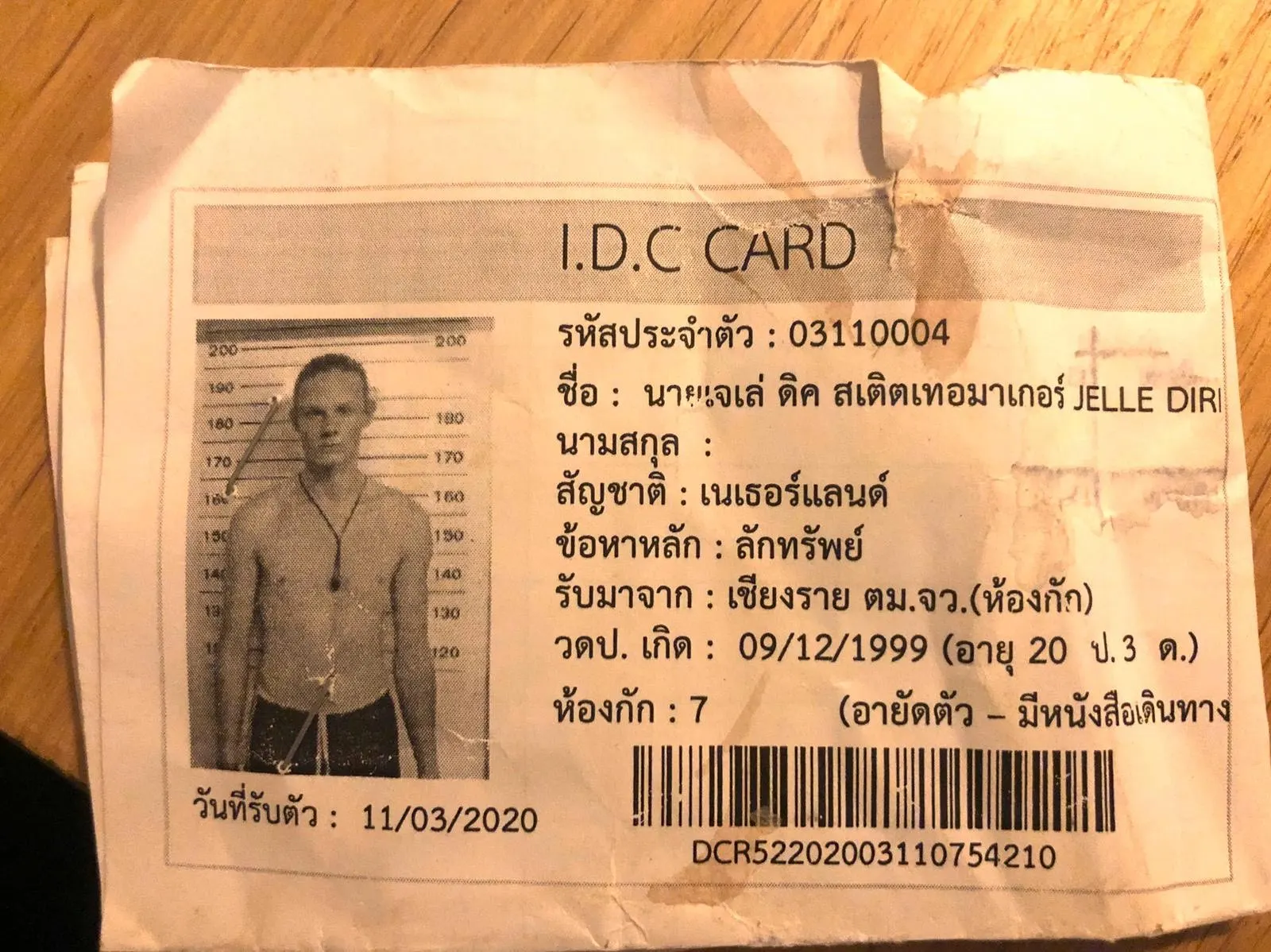 Jelle betaalde 40 cent te weinig voor een zwembroek en belandde wekenlang in Thaise cel