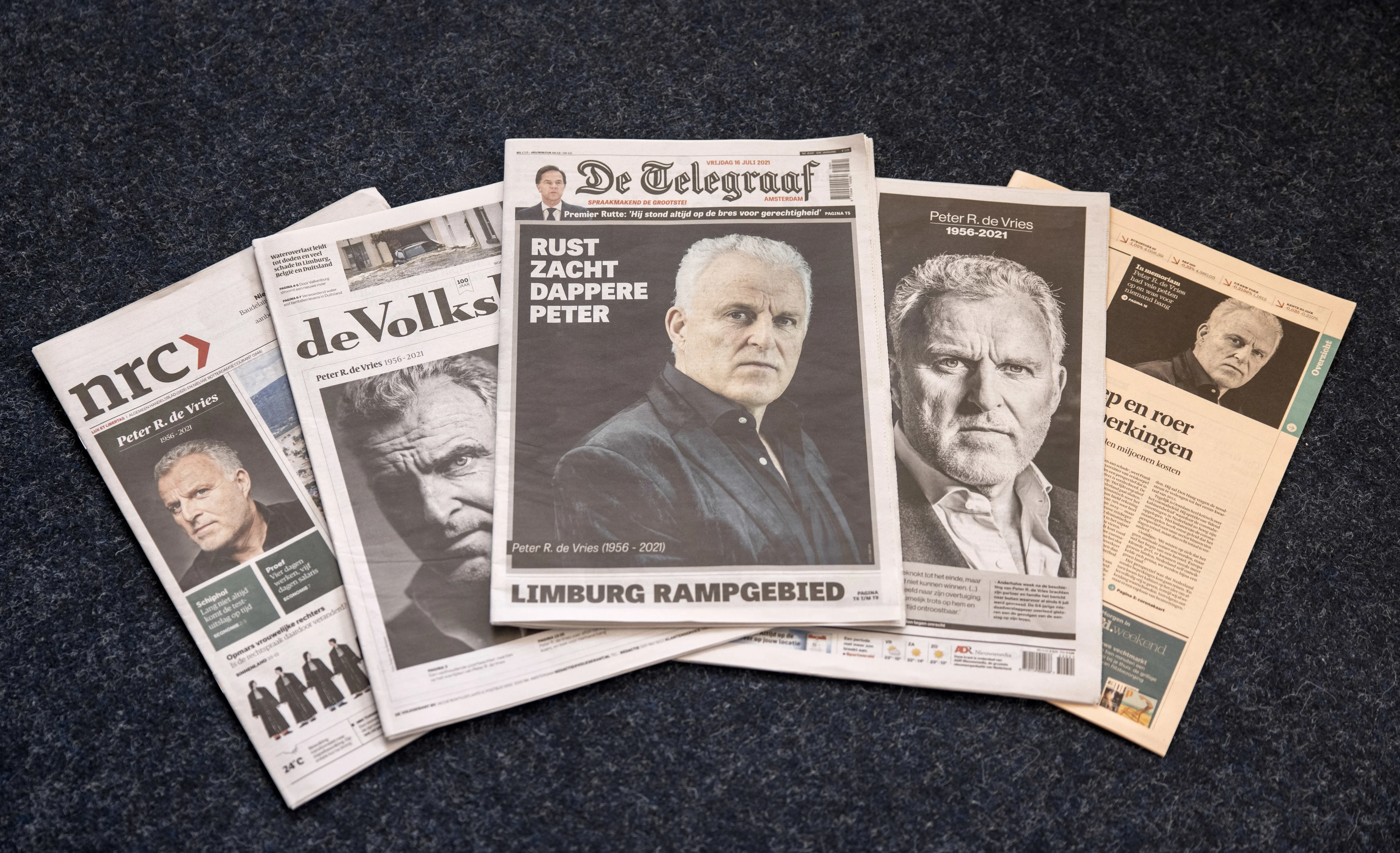 Kranten over Peter R. de Vries: 'R in zijn naam had ook kunnen staan voor Rechtvaardigheid'