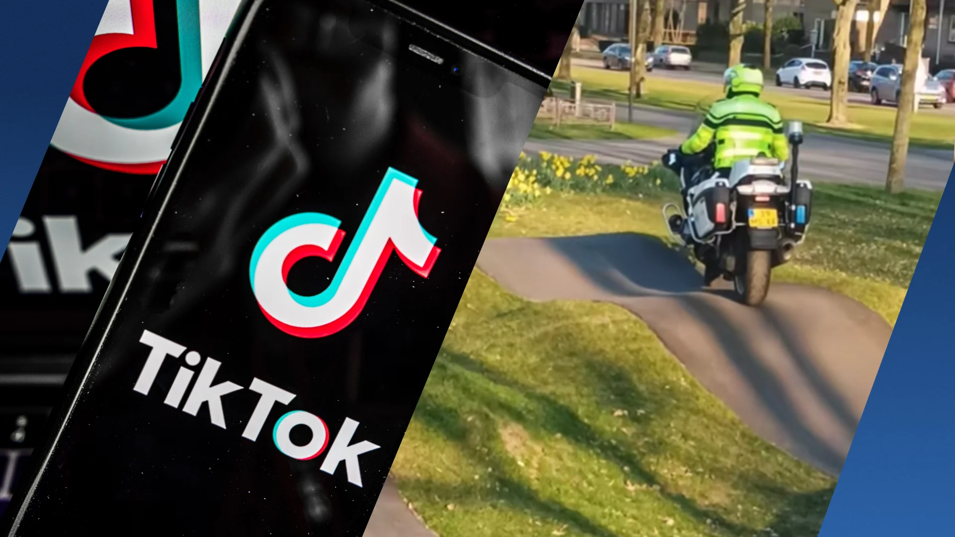 Stuntende motoragent gaat viral op TikTok, video ruim miljoen keer bekeken