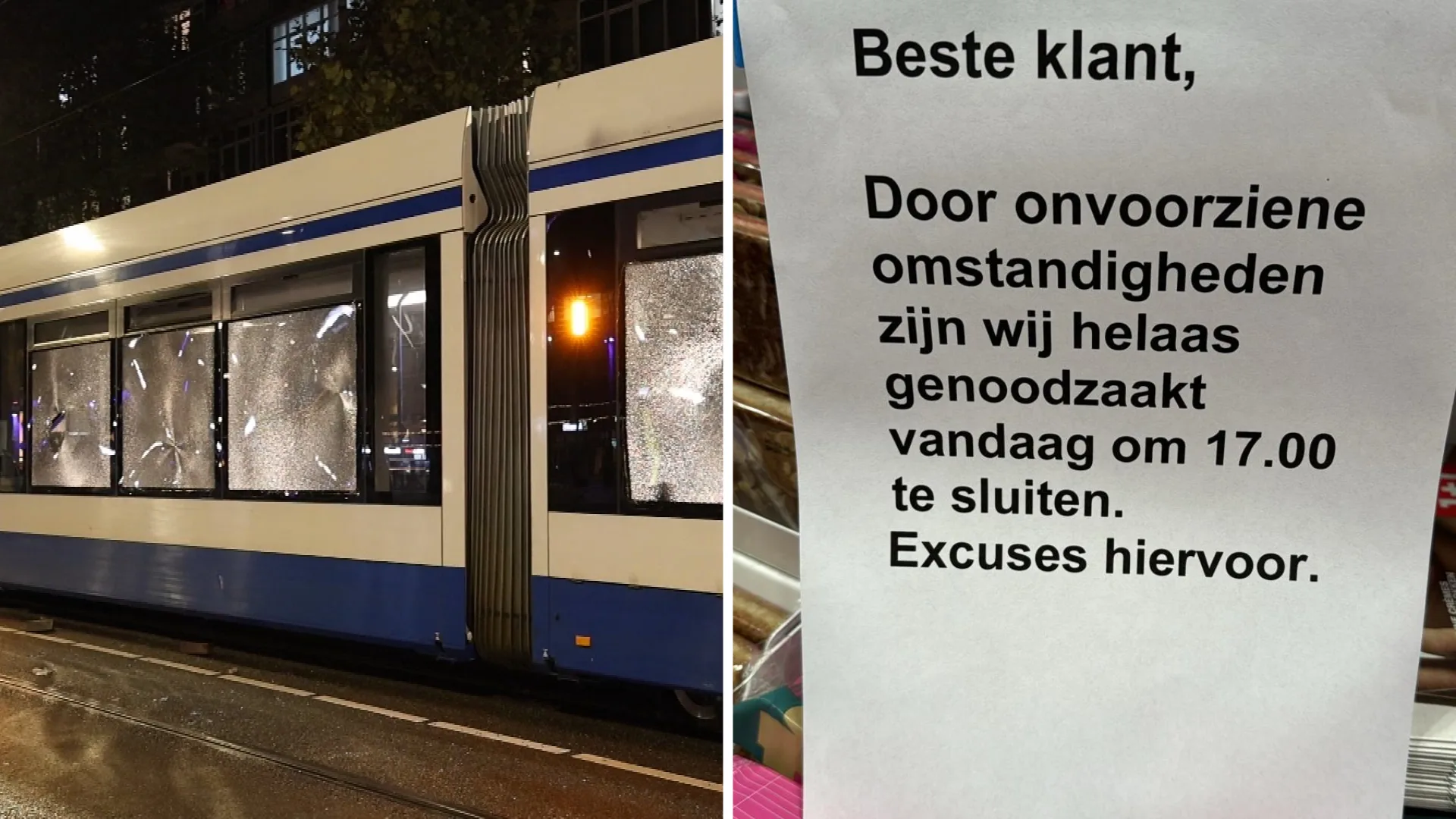 Amsterdam op scherp na signalen van nieuwe rellen: minder ov en HEMA eerder dicht