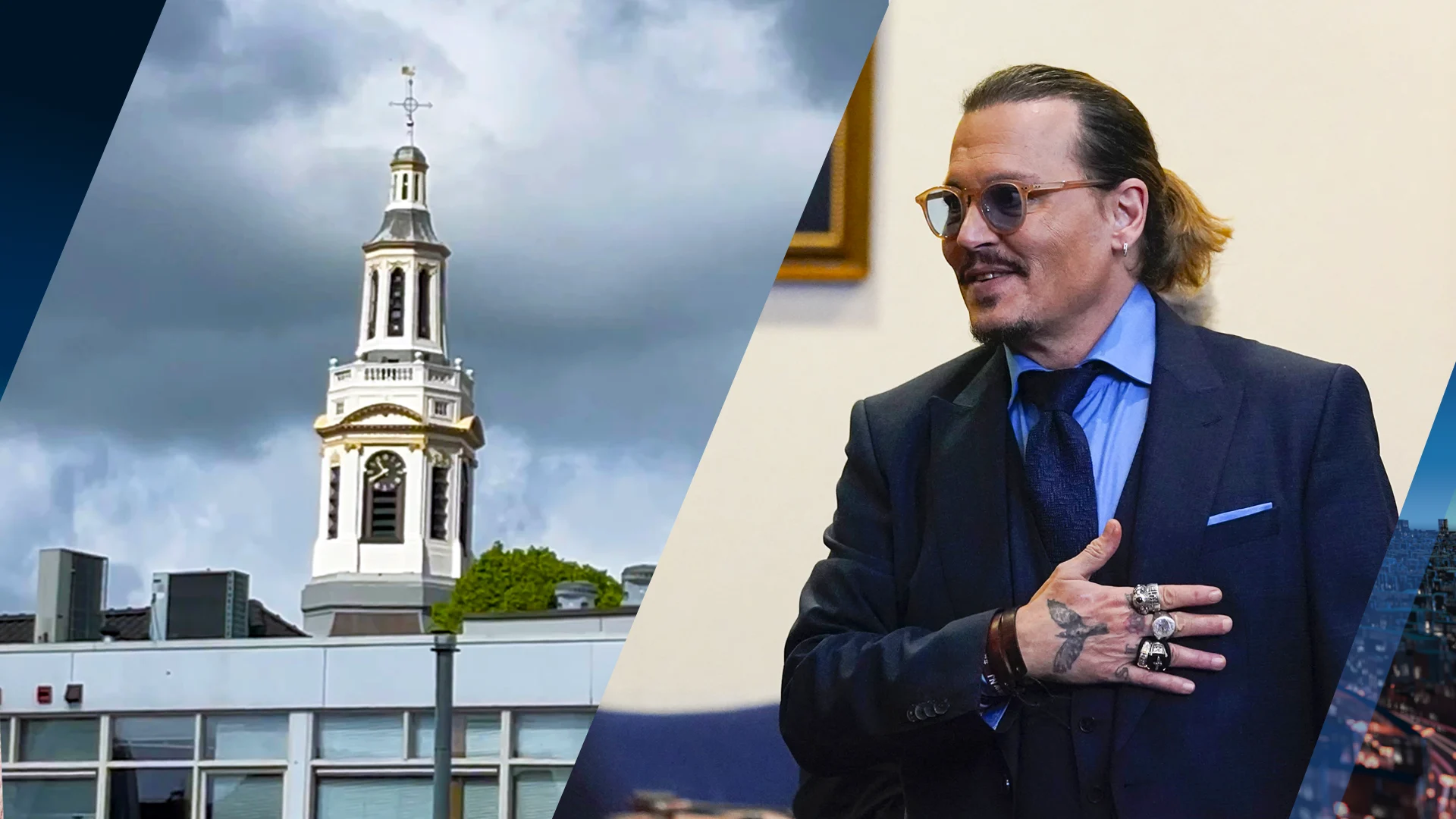 Kerk in Nijkerk feliciteert Johnny Depp op opmerkelijke wijze met winnen rechtszaak