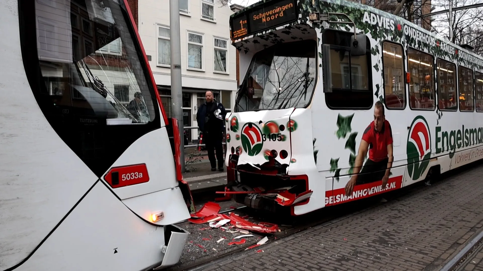 Acht gewonden bij botsing tussen trams in Den Haag