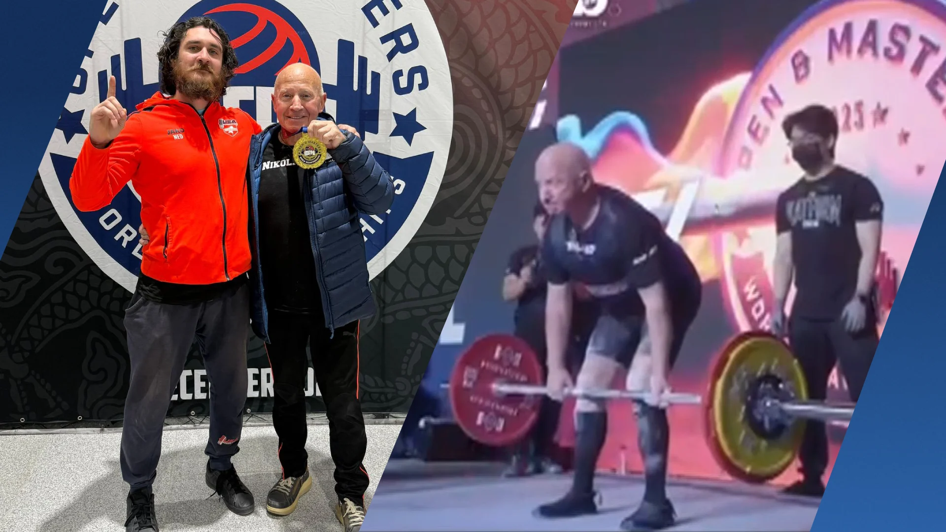 Nederlandse Frans (86) verbreekt twee wereldrecords bij WK Powerliften in Seoul