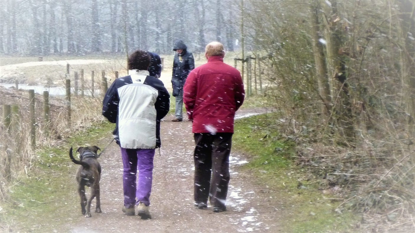 Een koude en gure tweede paasdag, maar ook met een glimp zon