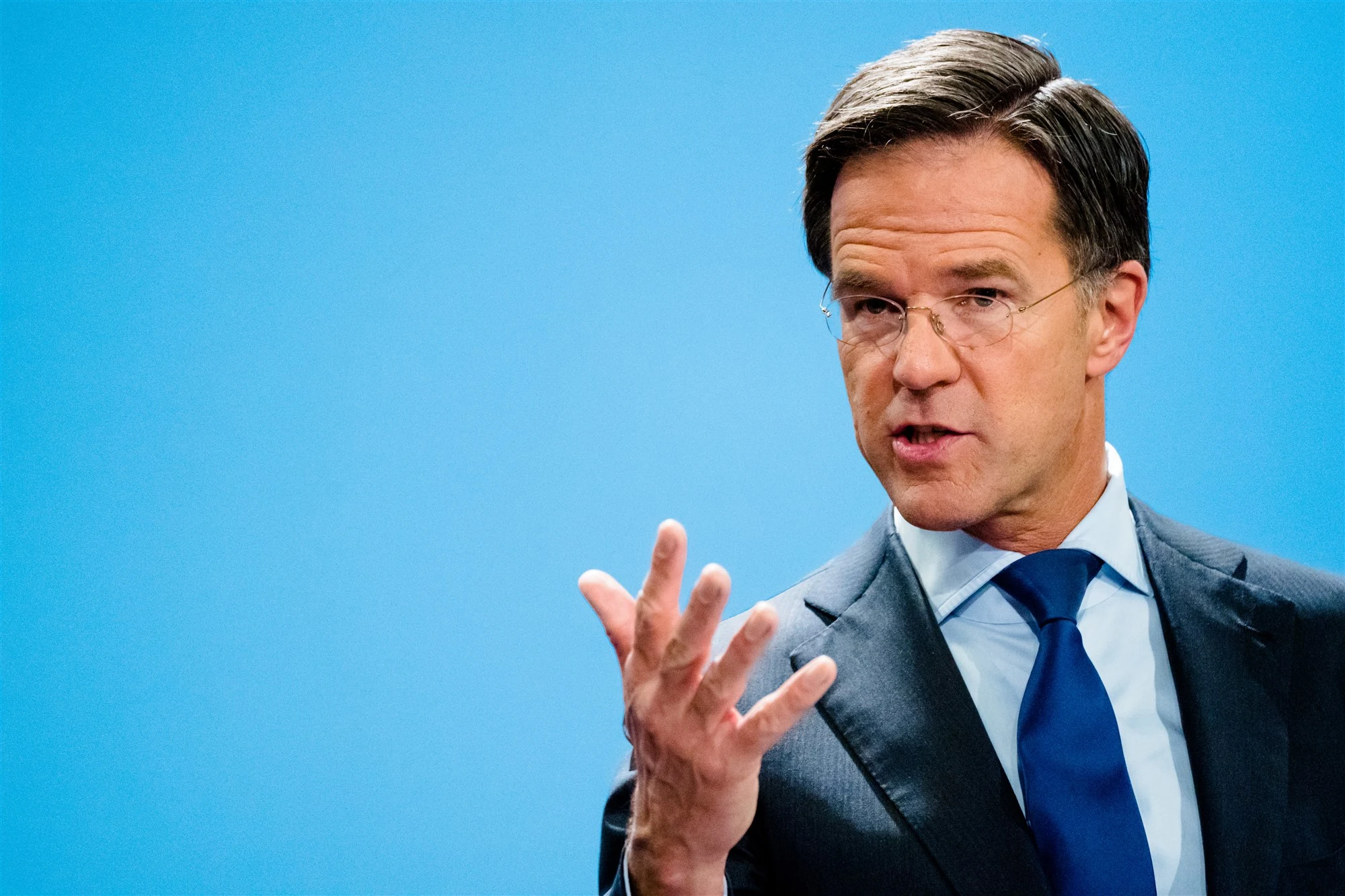 Wekelijkse persconferentie van premier Rutte