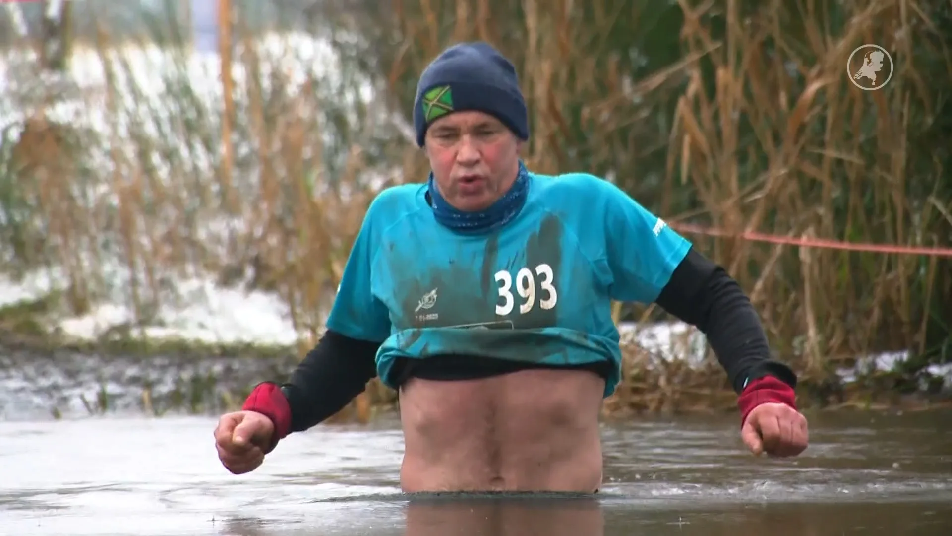 Bikkels trotseren kou en sneeuw in Survivalrun van Beltrum
