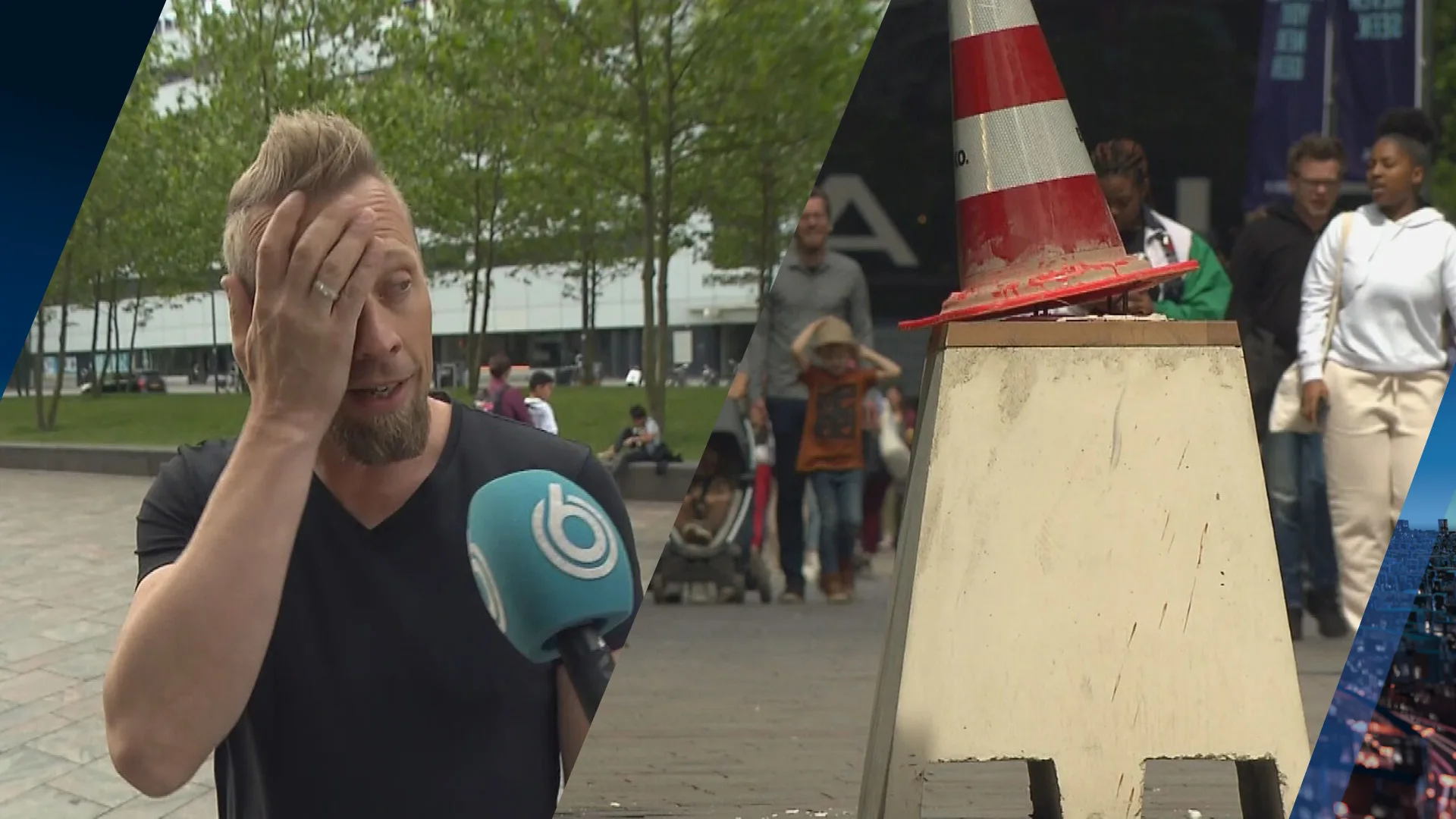 Rotterdam ruimt puin na Feyenoord-rellen: 'Ik ben hier echt kapot van'