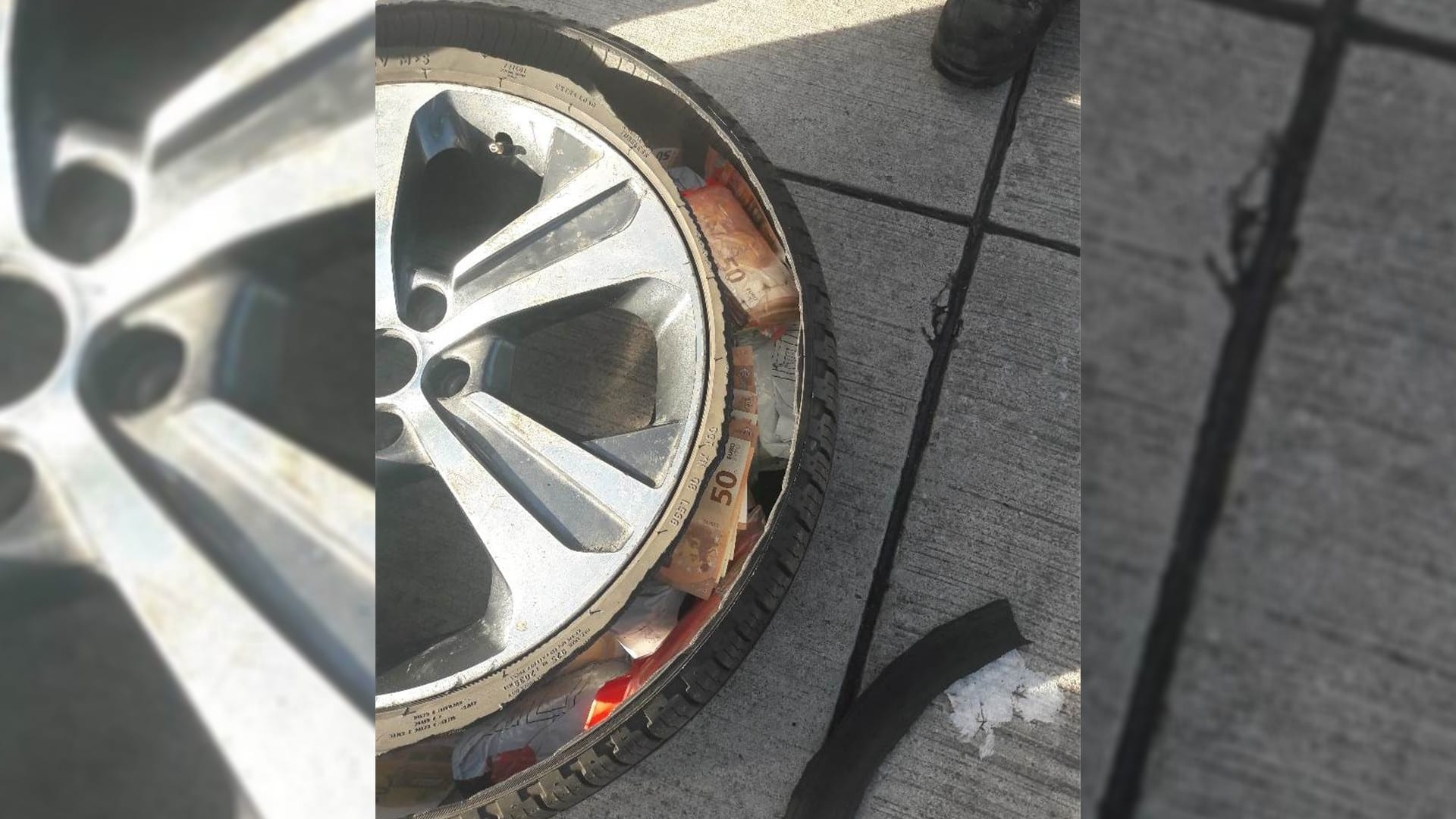 Duitse douane vindt 350.000 euro in Nederlands reservewiel