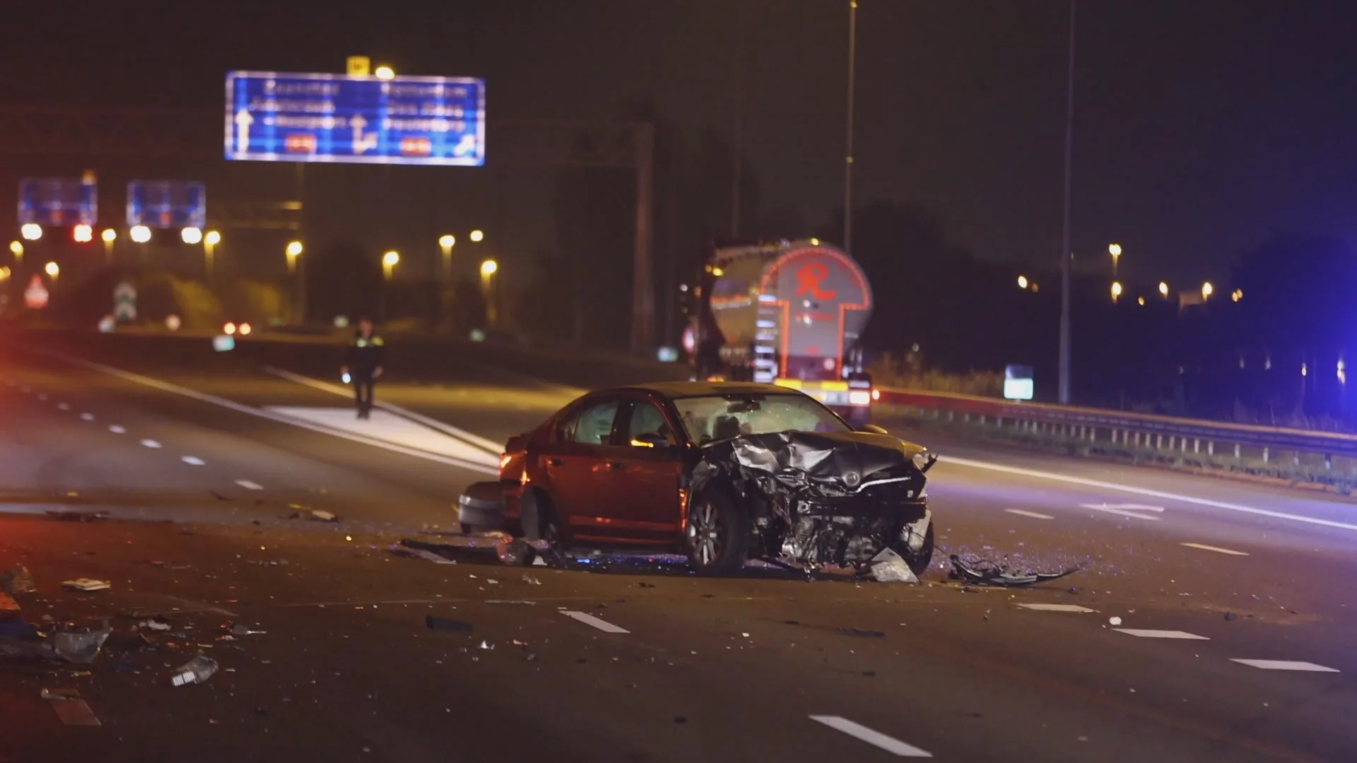Vijf mensen gewond bij zwaar ongeluk op A9, deel van snelweg afgesloten