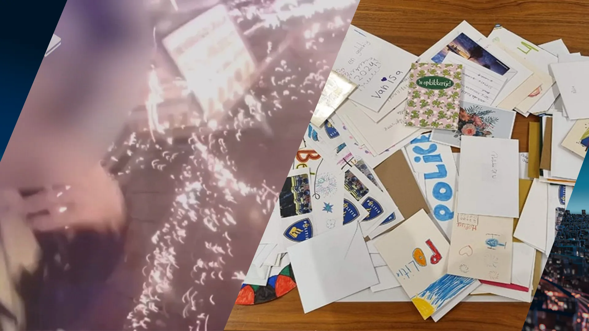 Hart onder de riem voor met vuurwerk bekogelde agenten Nieuw-Beijerland