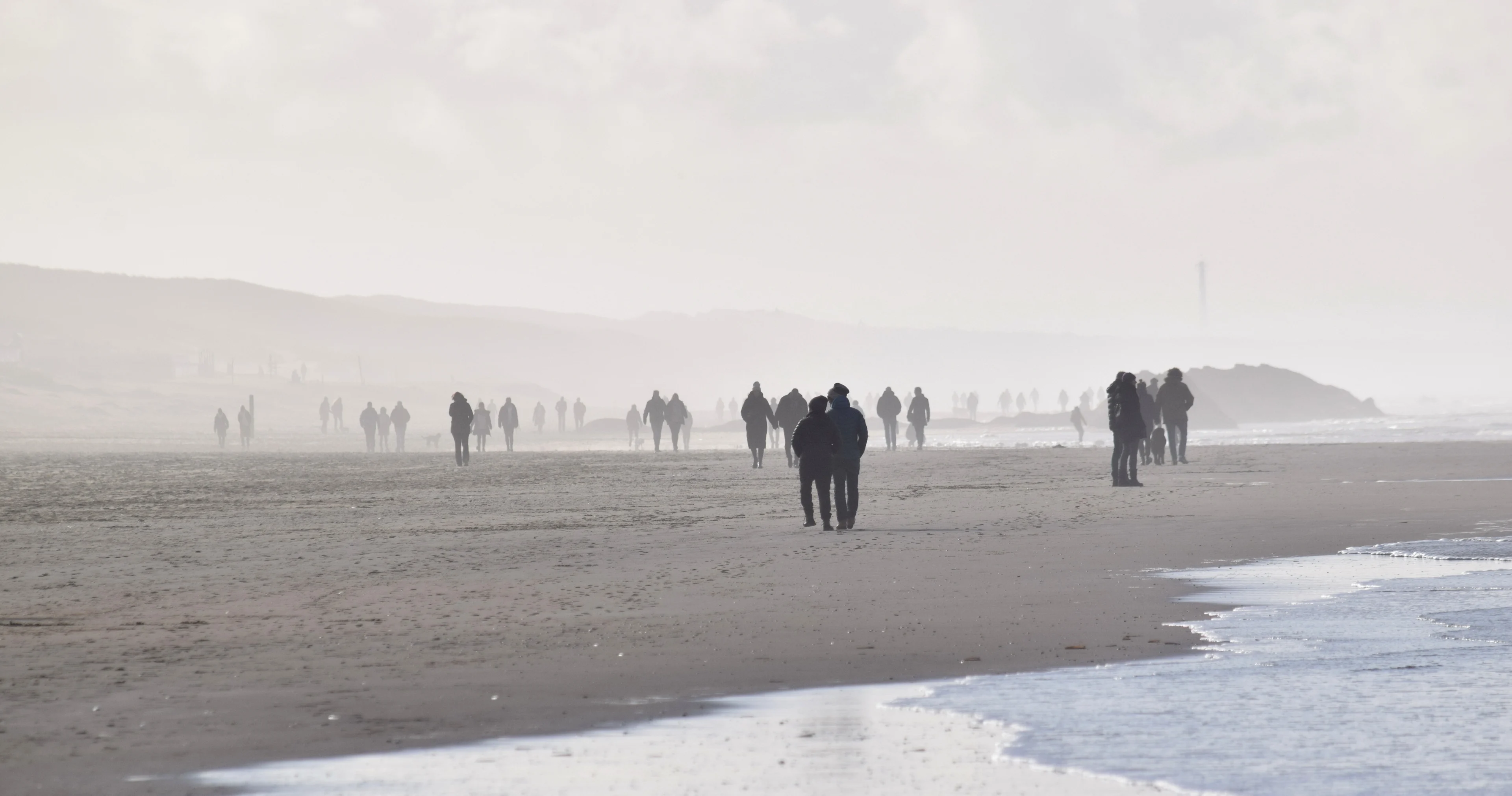Een zachte dag, maar wel veel wind
