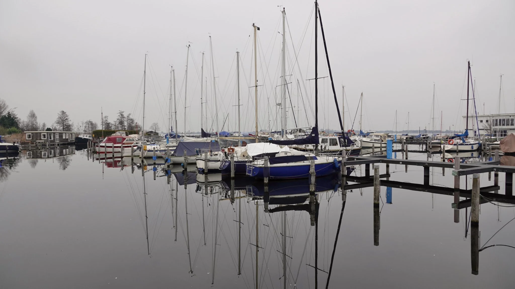 Saai winterweer met grijze luchten en normale temperaturen