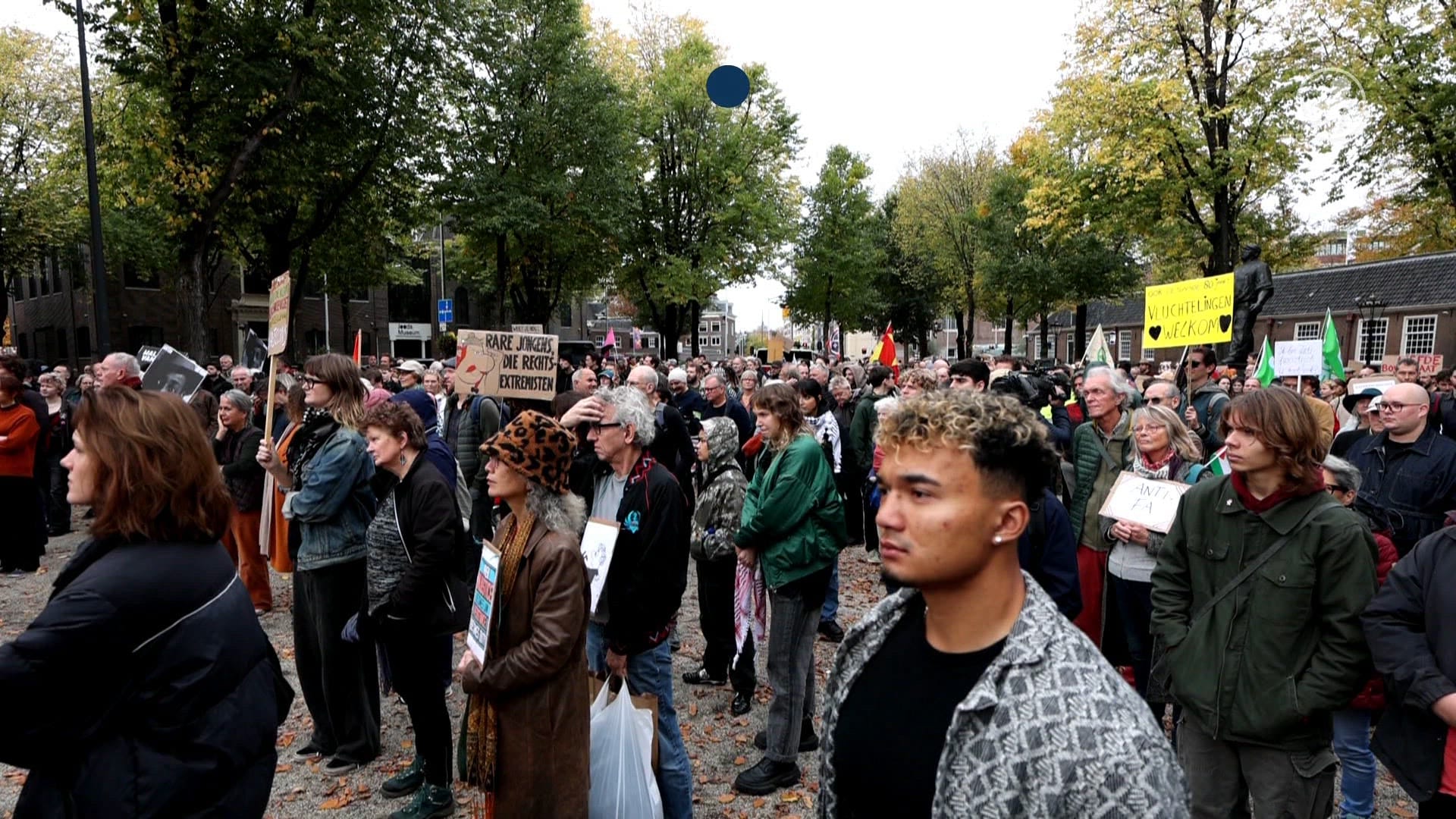 Demonstratie tegen extreem-rechts