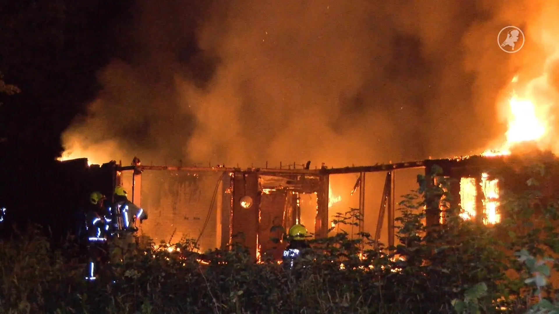 Grote brand in Axel: clubgebouw verwoest