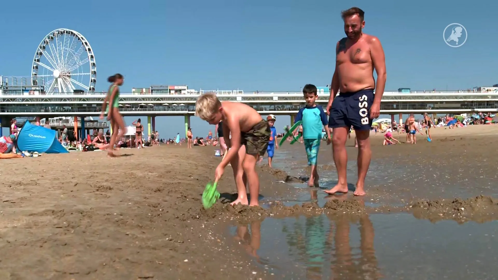 Drukte op het strand, let goed op: 'Smeren en pas op voor mui'