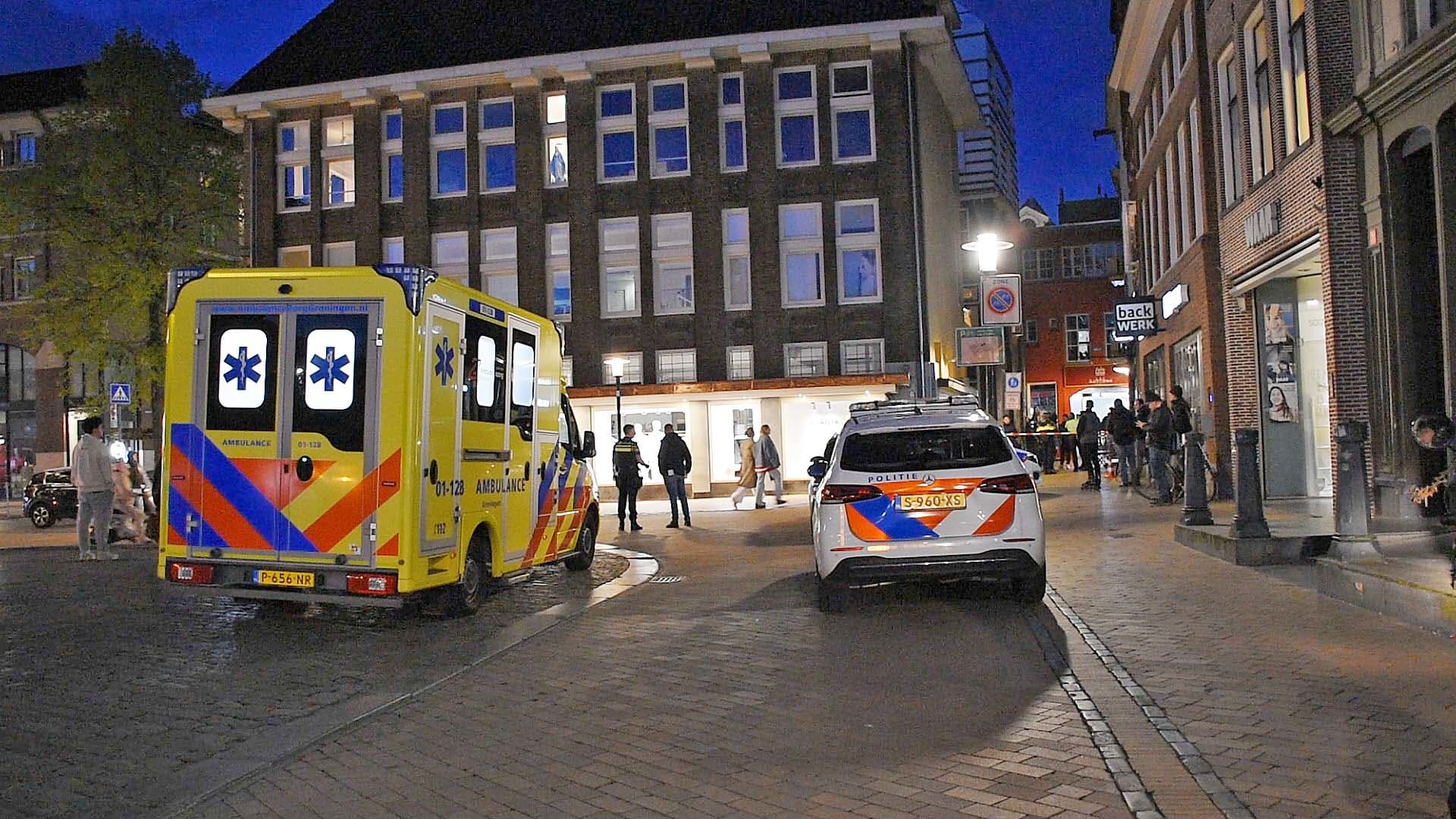 Gewonde bij schietpartij in centrum Groningen, politie op zoek naar dader