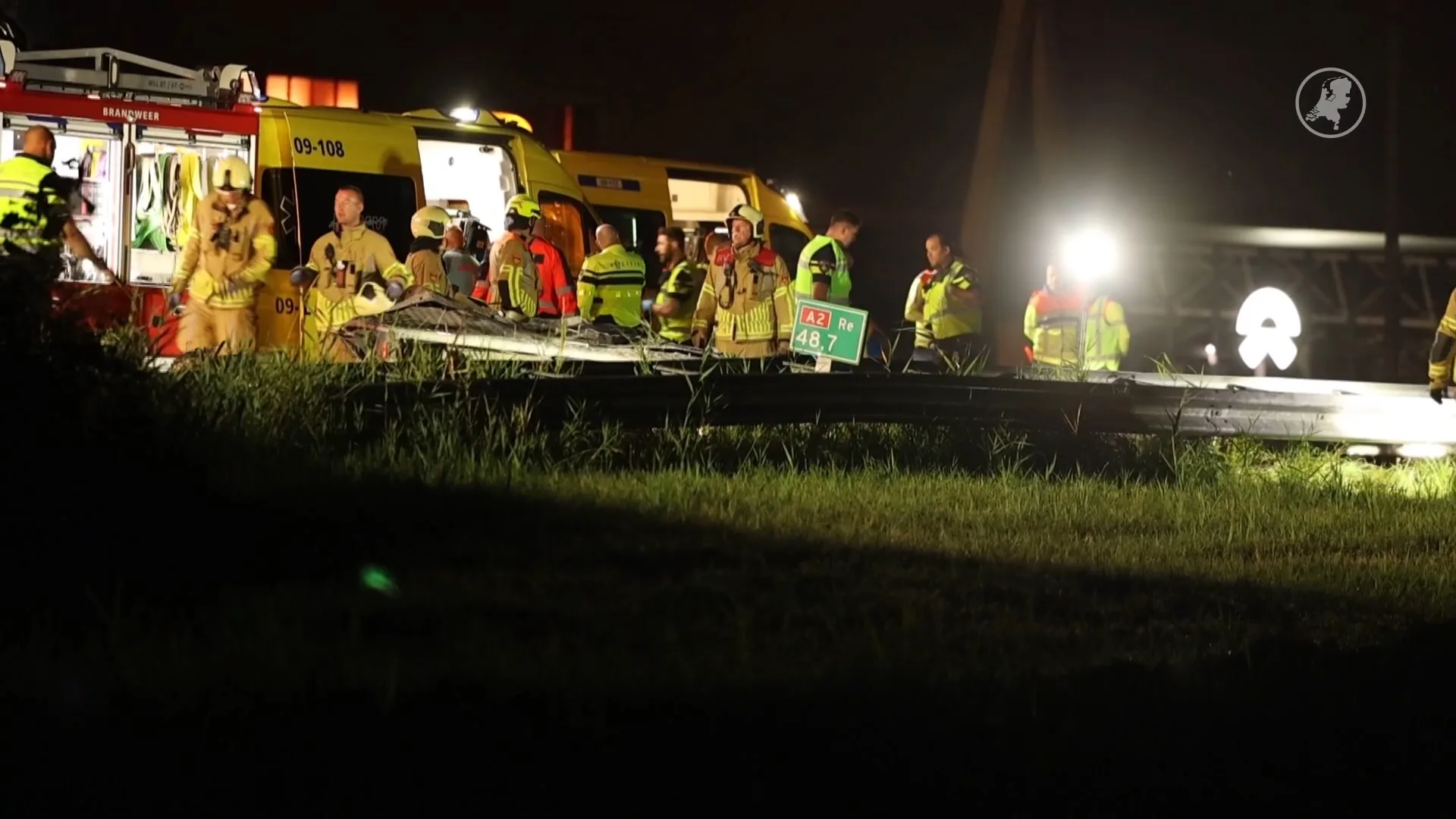 A2 bij Breukelen dicht na ongeluk