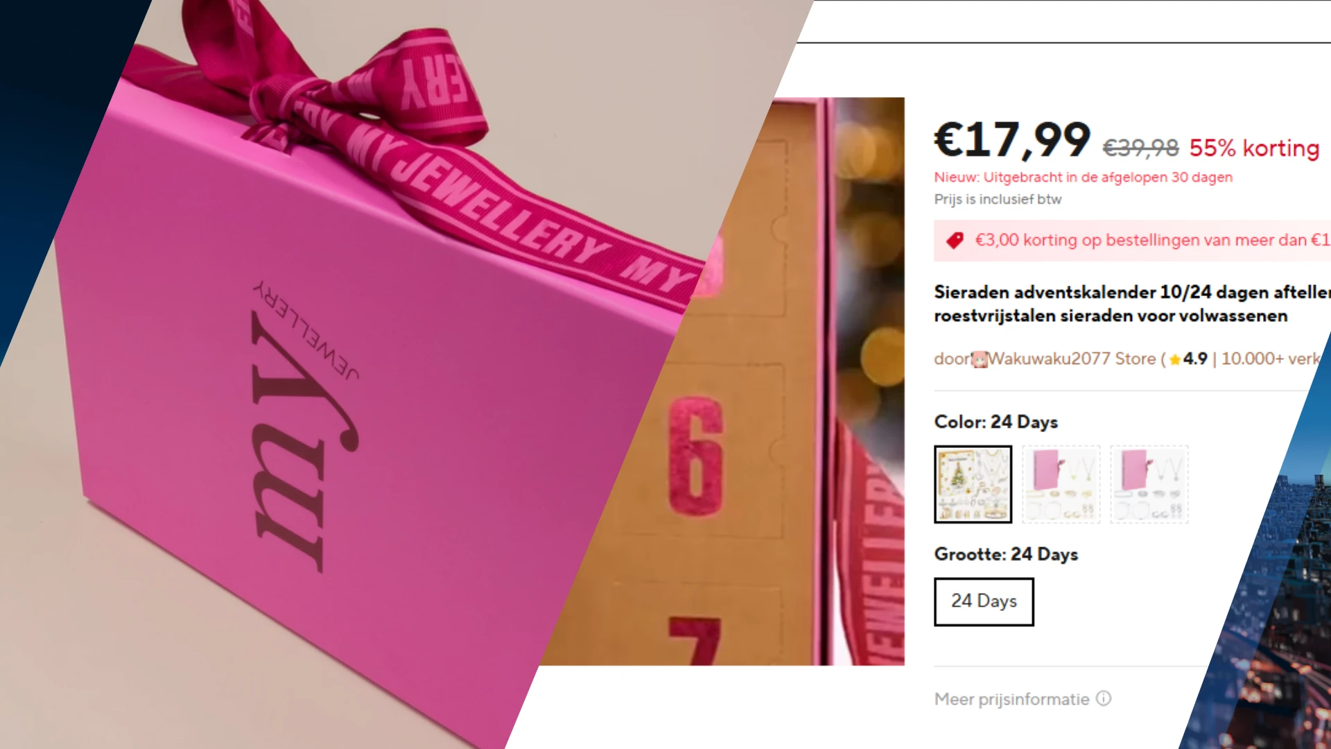 Adventskalender My Jewellery voor prikkie op AliExpress: 'Foto's in onze showroom gemaakt'