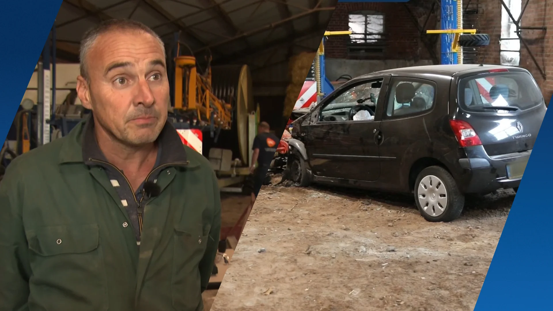 Jan is het zat: takelt wrak naar huis van brokkenpiloot na zoveelste crash in schuur