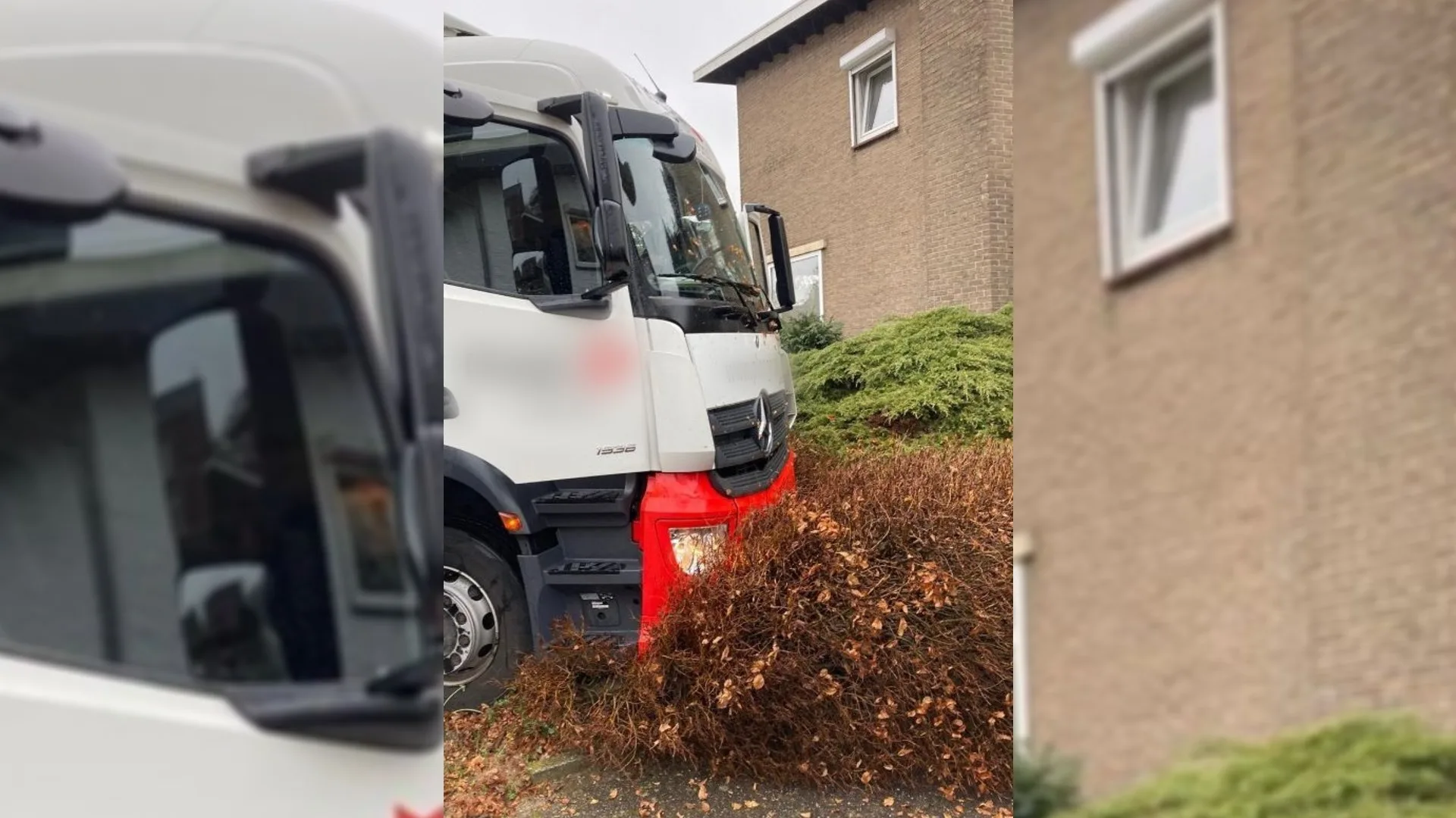 Fred (70) springt in rijdende vrachtwagen om botsing met huis te voorkomen