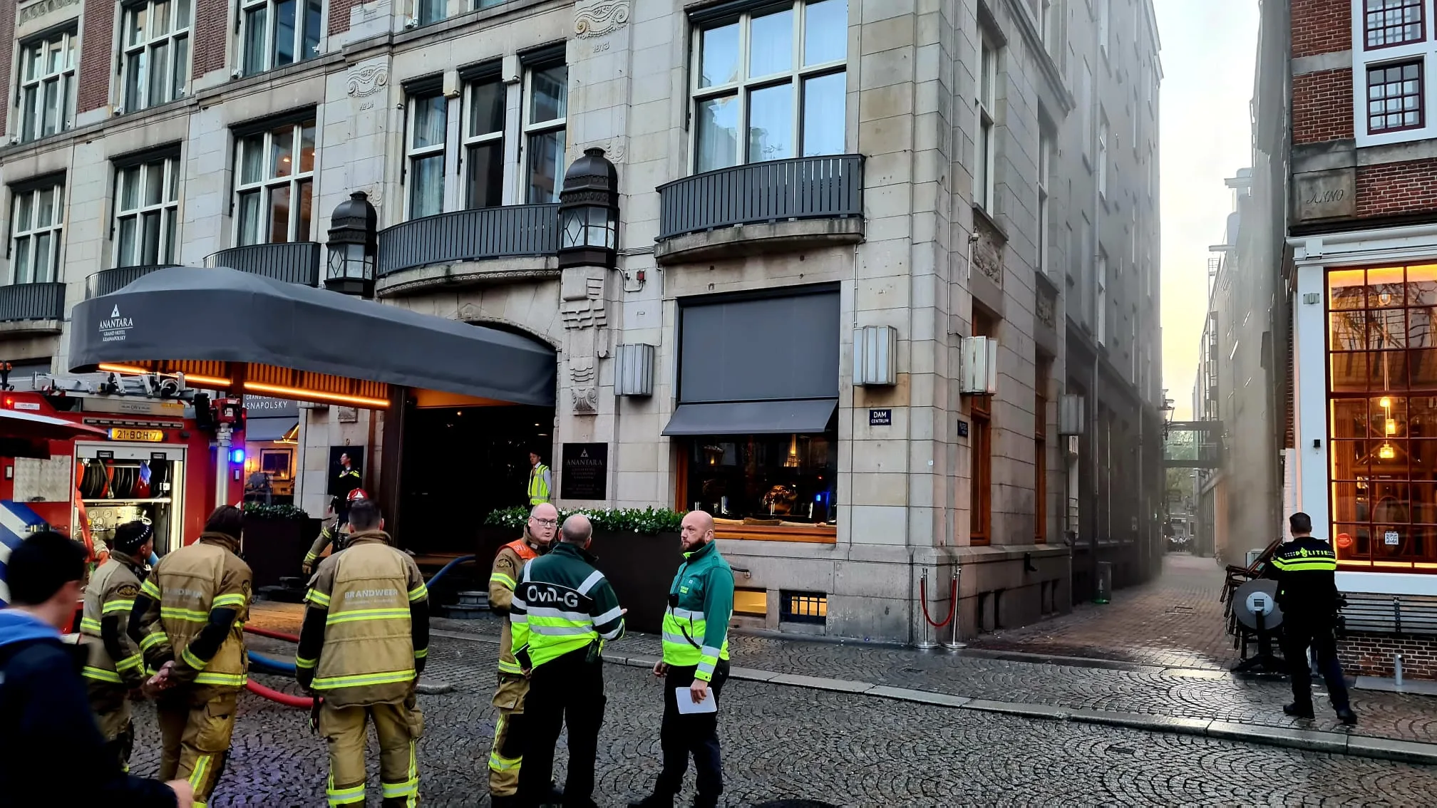 Hotel Krasnapolsky in Amsterdam weer vrijgegeven na brand