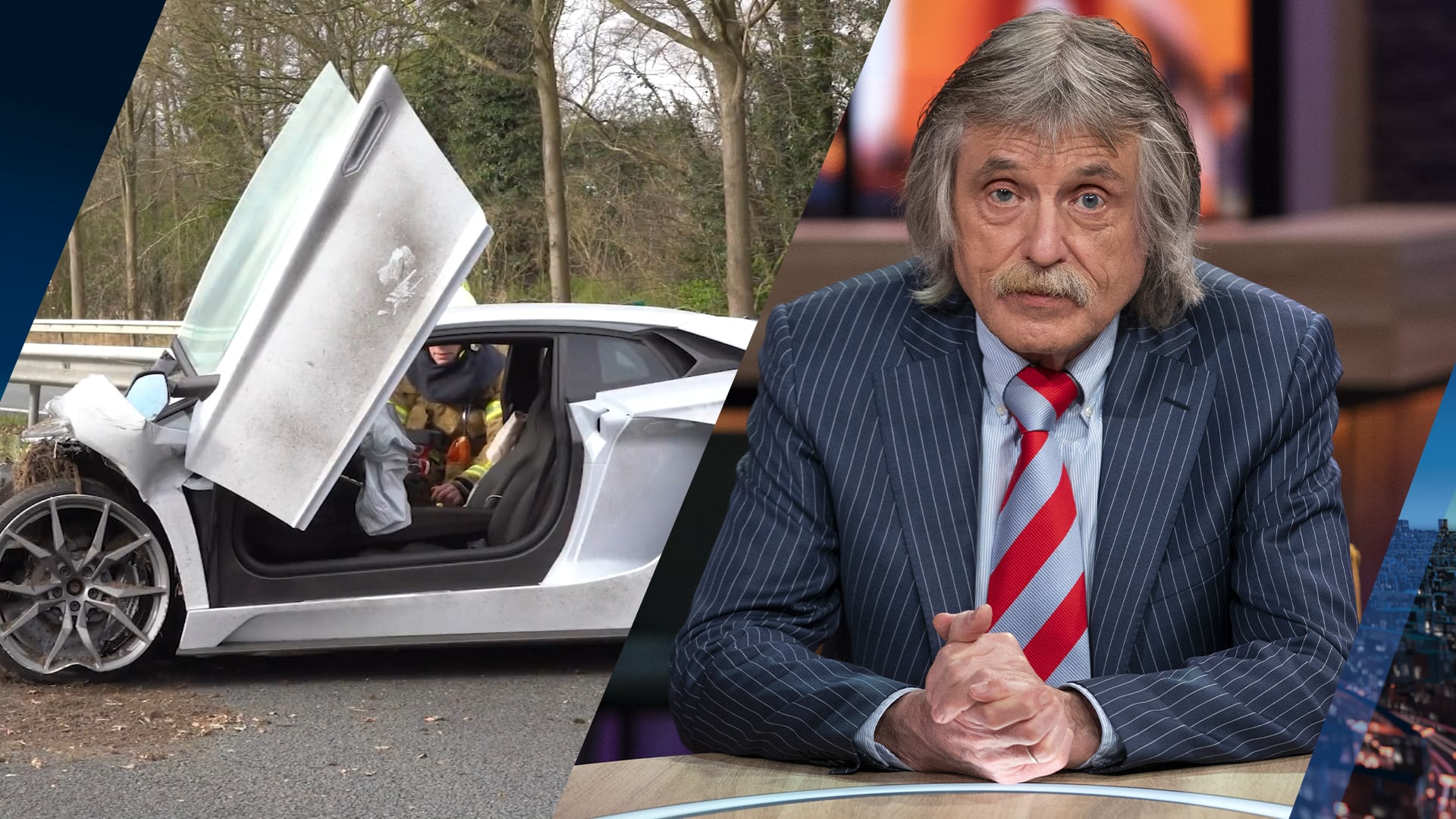 VI-mannen snappen niet waarom Lambo-crasher aanschoof bij talkshow: 'Non-nieuws'
