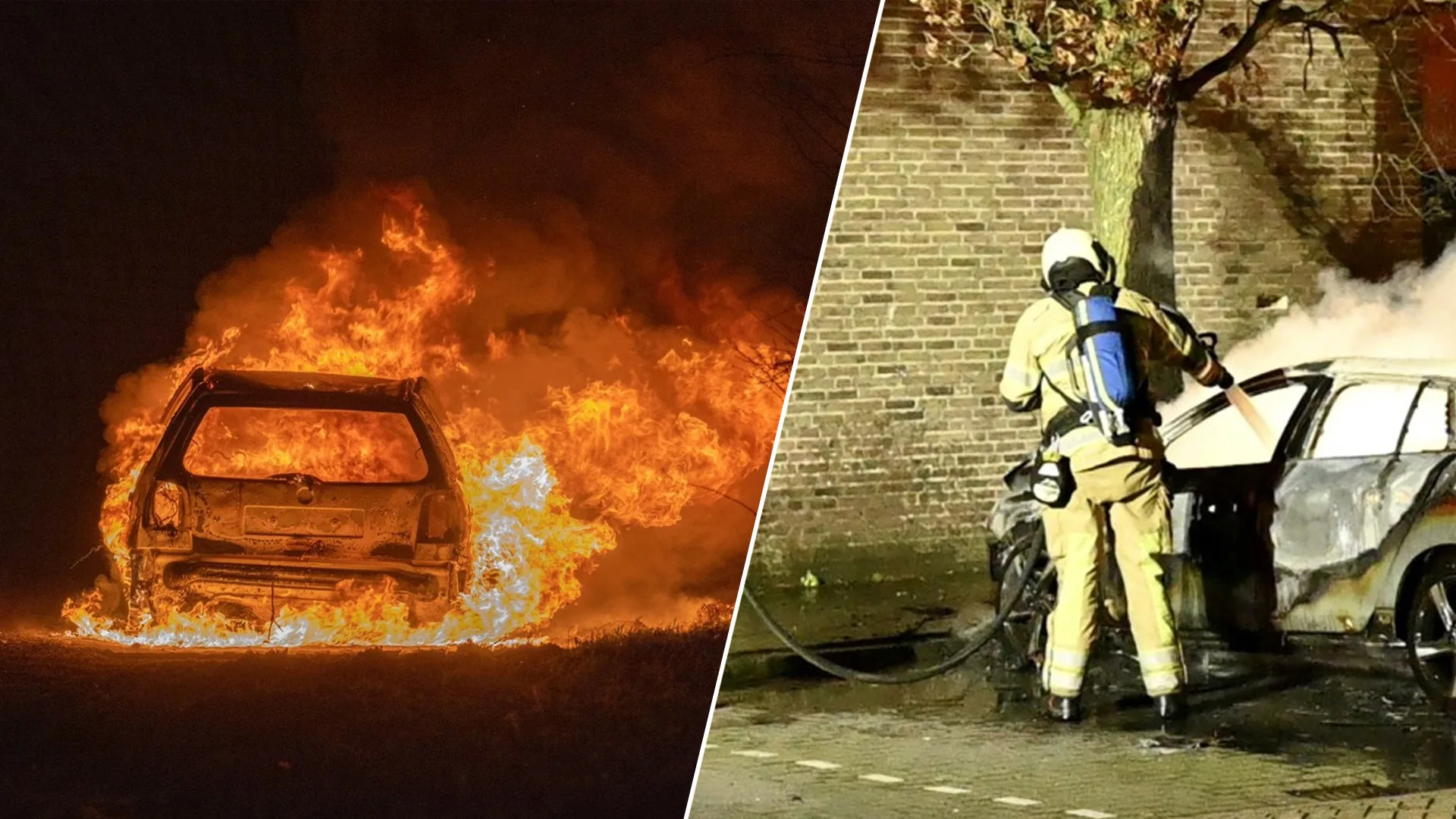 Oud en nieuw 2022: in het hele land autobranden en hulpverleners met vuurwerk belaagd