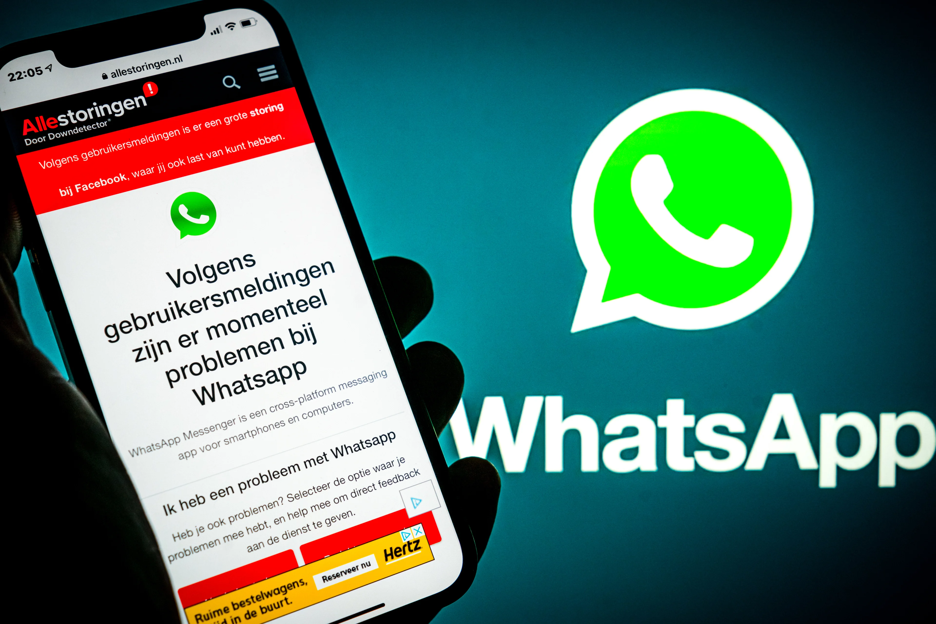 Tienduizenden meldingen van wereldwijde storing bij WhatsApp