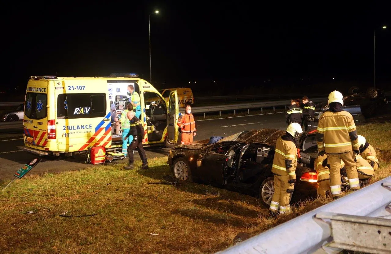 Vijf gewonden onder wie twee kinderen na ernstig ongeluk N279