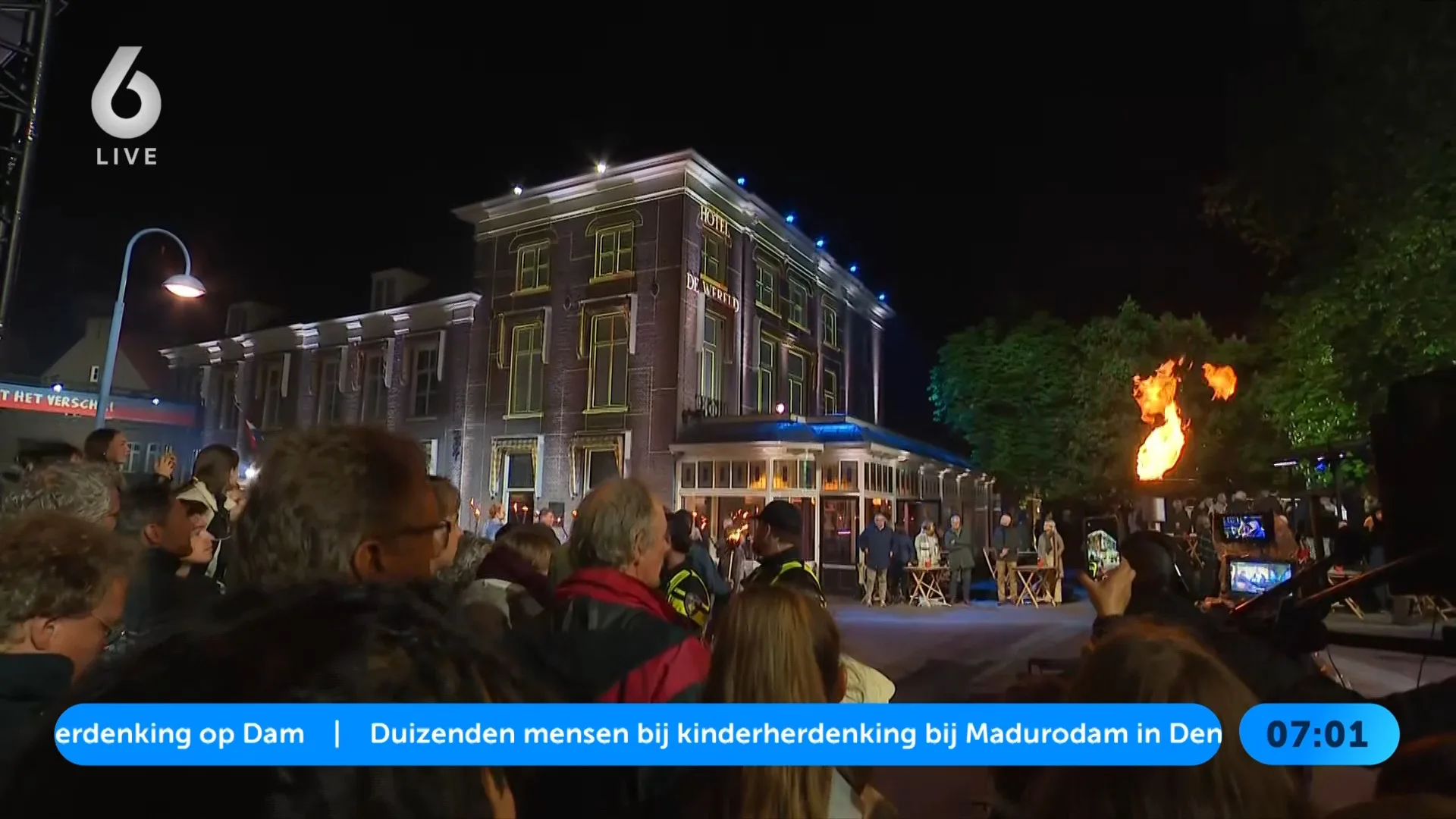 WO II-veteranen (103 en 105) ontsteken bevrijdingsvuur Wageningen