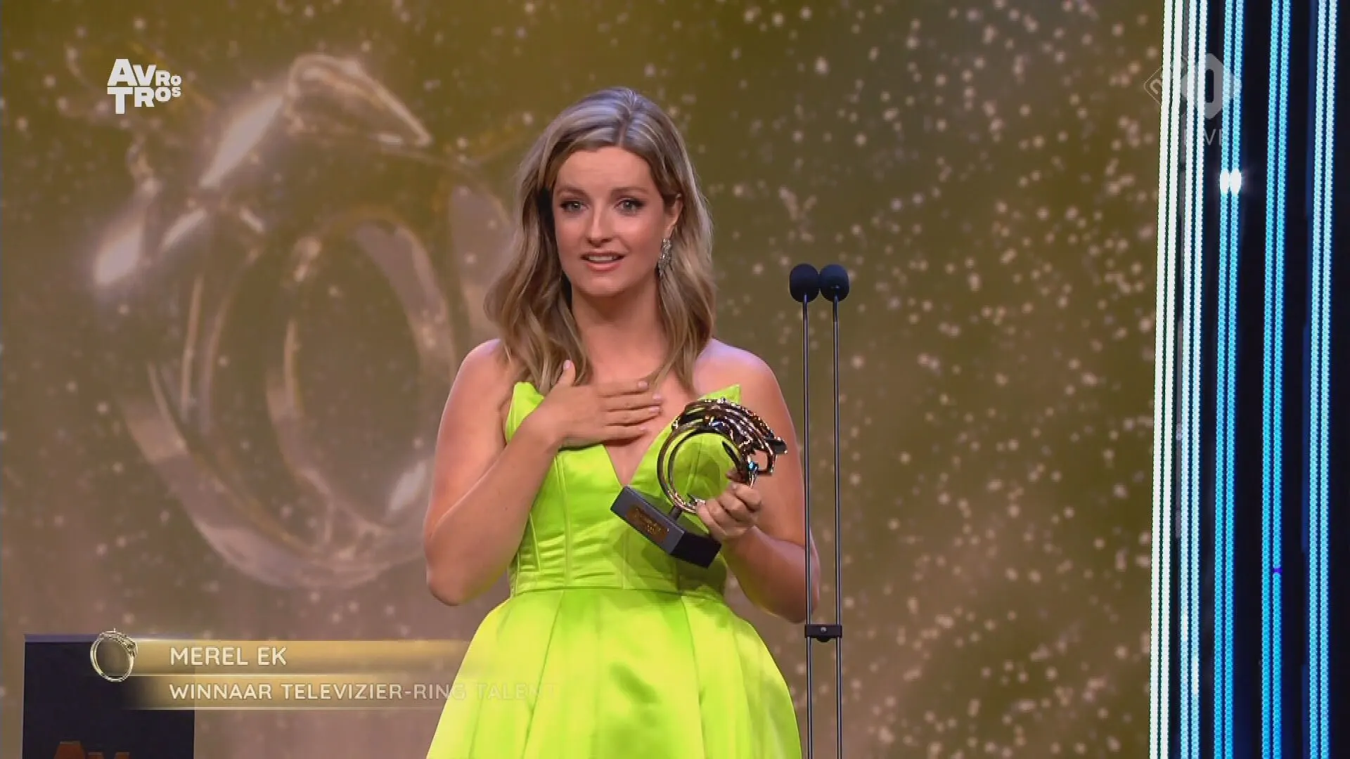 Merel Ek wint Televizier-Ring Talent: 'Ik ga helemaal stuk!'