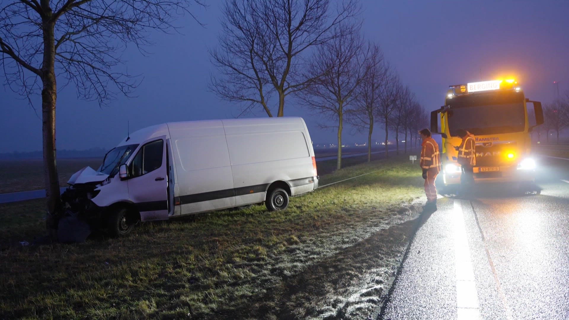 Gladheid in noorden zorgt voor ongelukken ondanks rust op de weg