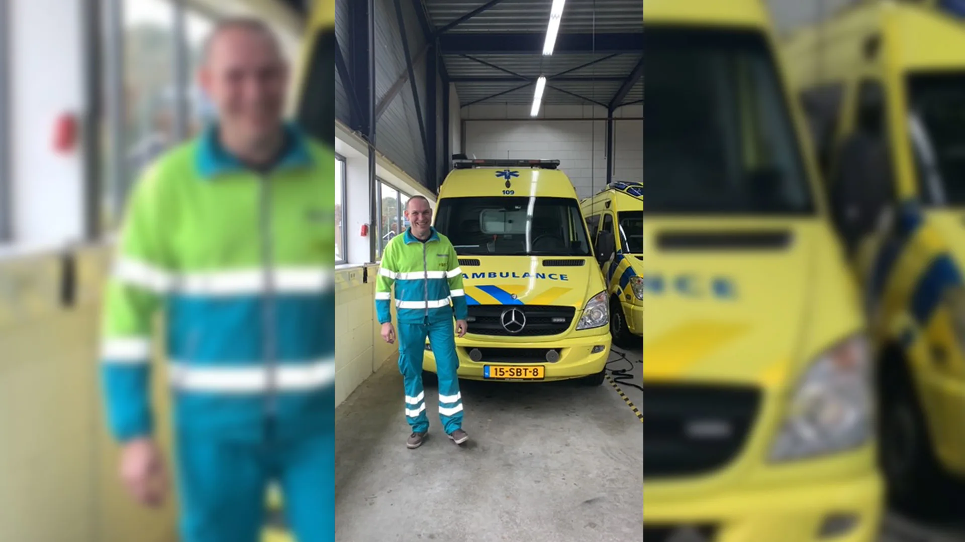 Zorgdocent Omar rijdt nu ook op de ambulance: 'Tussen de coronaritjes door help ik mijn leerlingen'