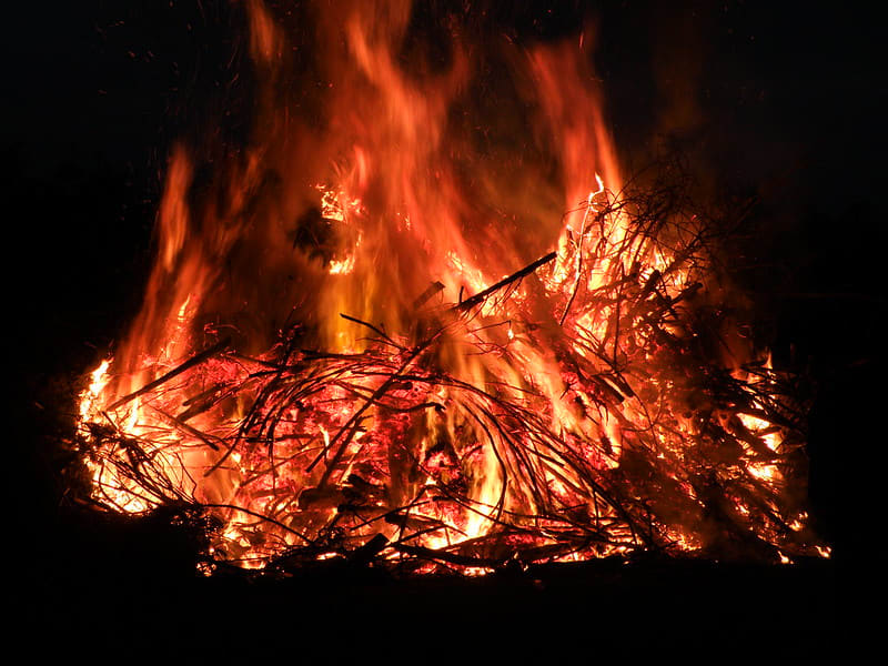 Dronken Nederlandse jongeren stichten illegaal paasvuur in Duits bos