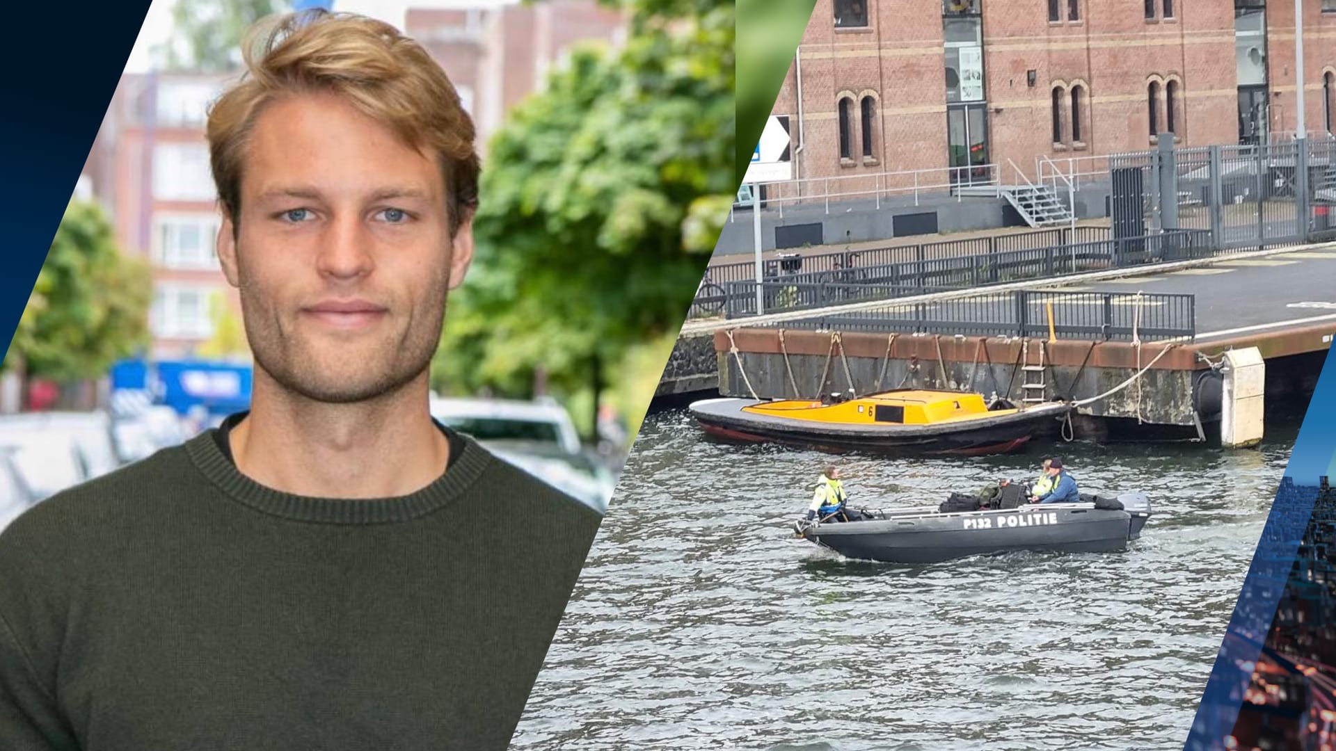 Politie zoekt vanaf boot in Amsterdam naar vermiste Sam