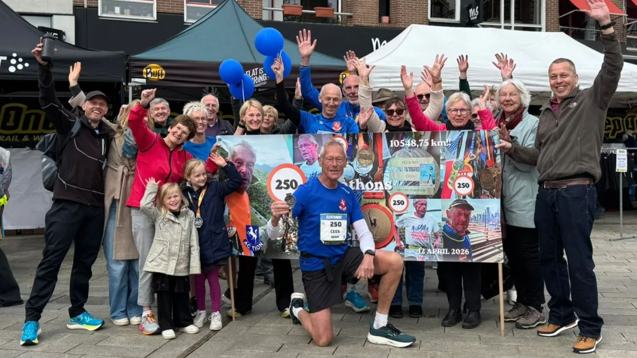 Wauw: Cees loopt marathon Enschede 250 keer